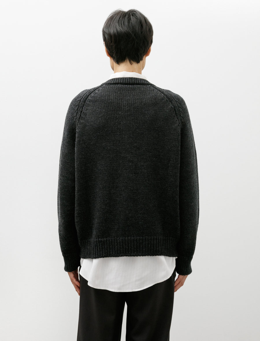 Shore Henley Charcoal Dry Merino Wool - Image 2