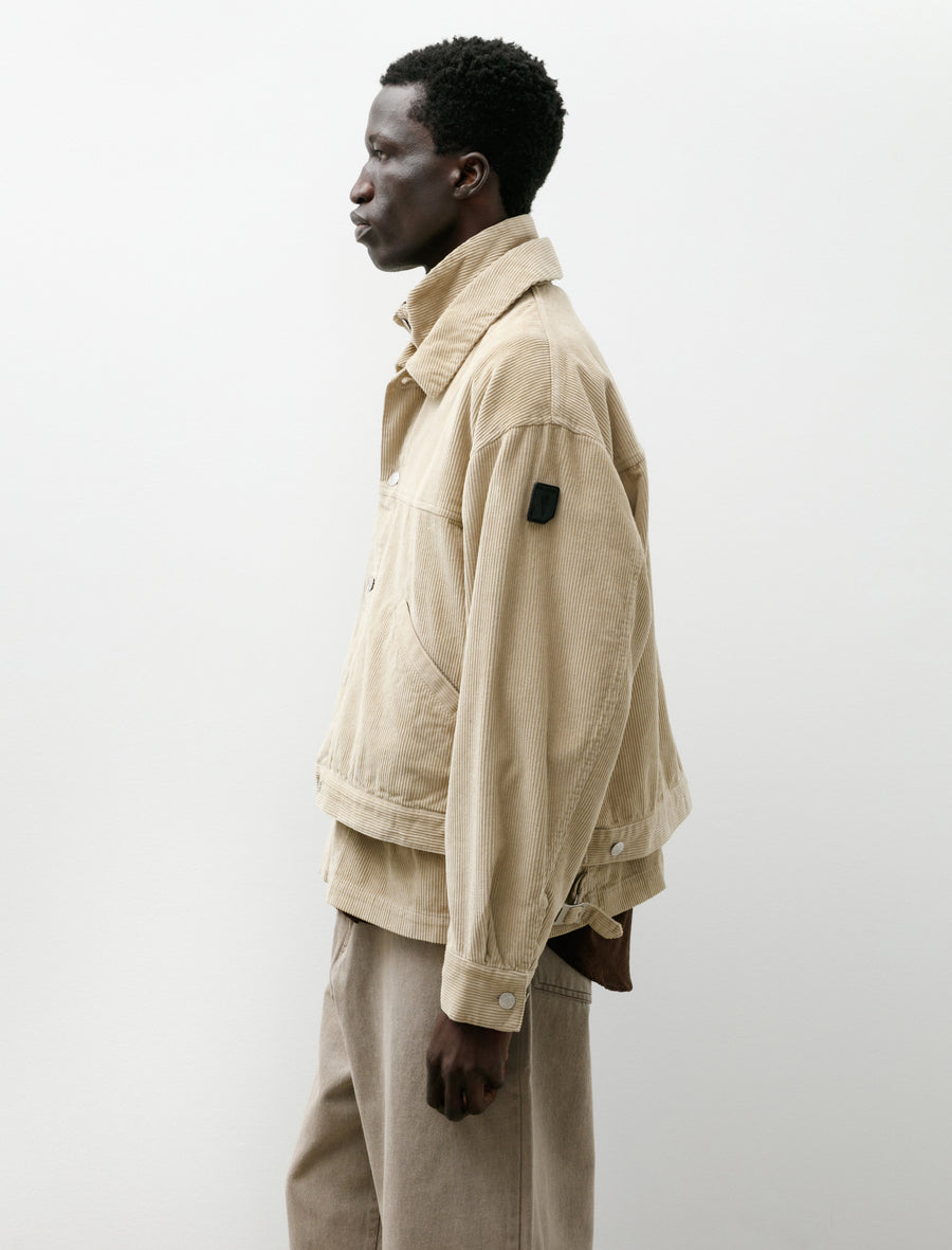 Double Cord Jacket Beige - Image 5