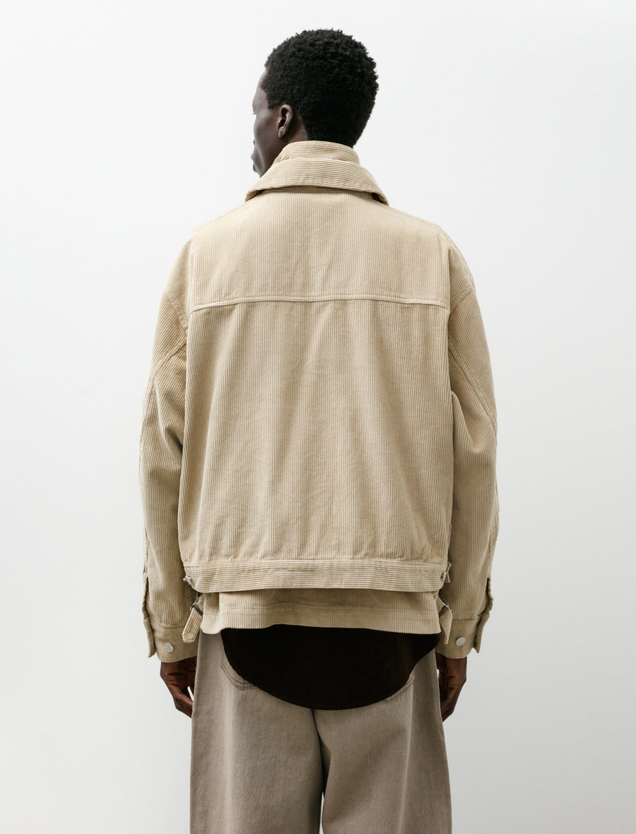Double Cord Jacket Beige - Image 4