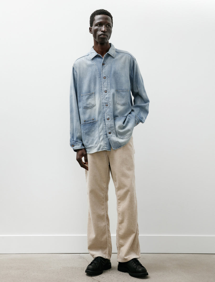 Denim Shirt Coverall Fade Indigo - Image 5
