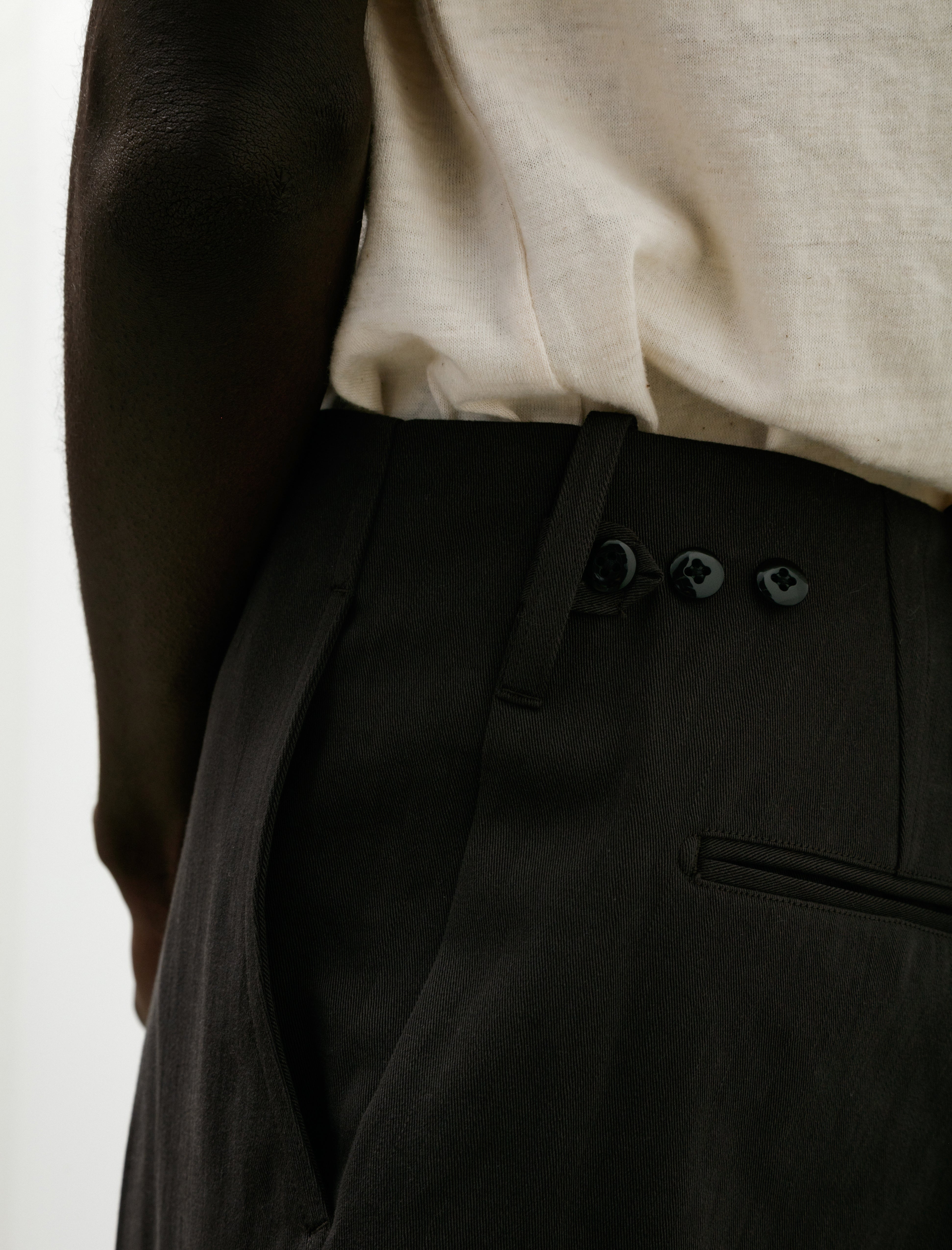 Maatee & Sons Chino Trouser Grey Chambray