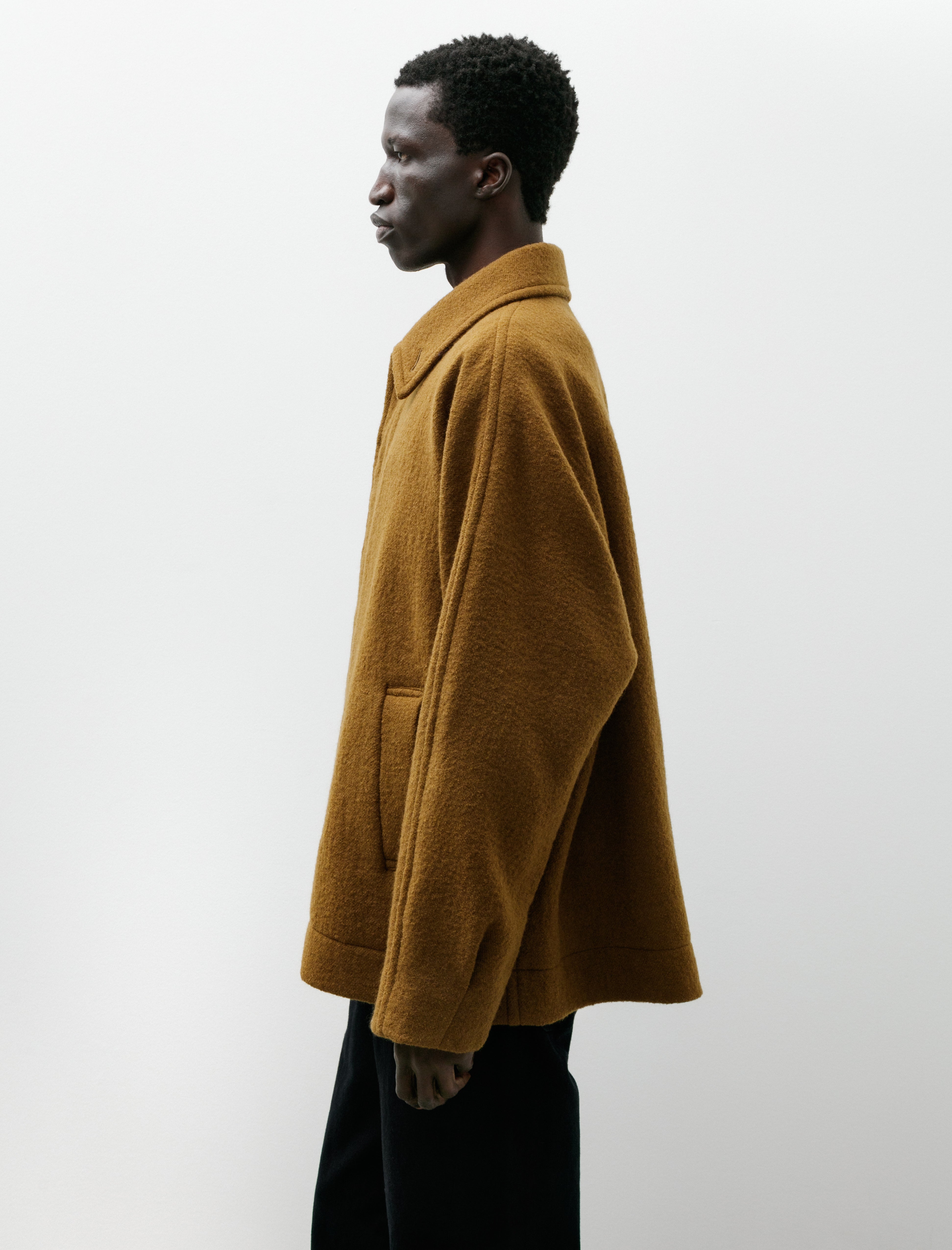 Issey Miyake Fuller Jacket Wool Dark Beige