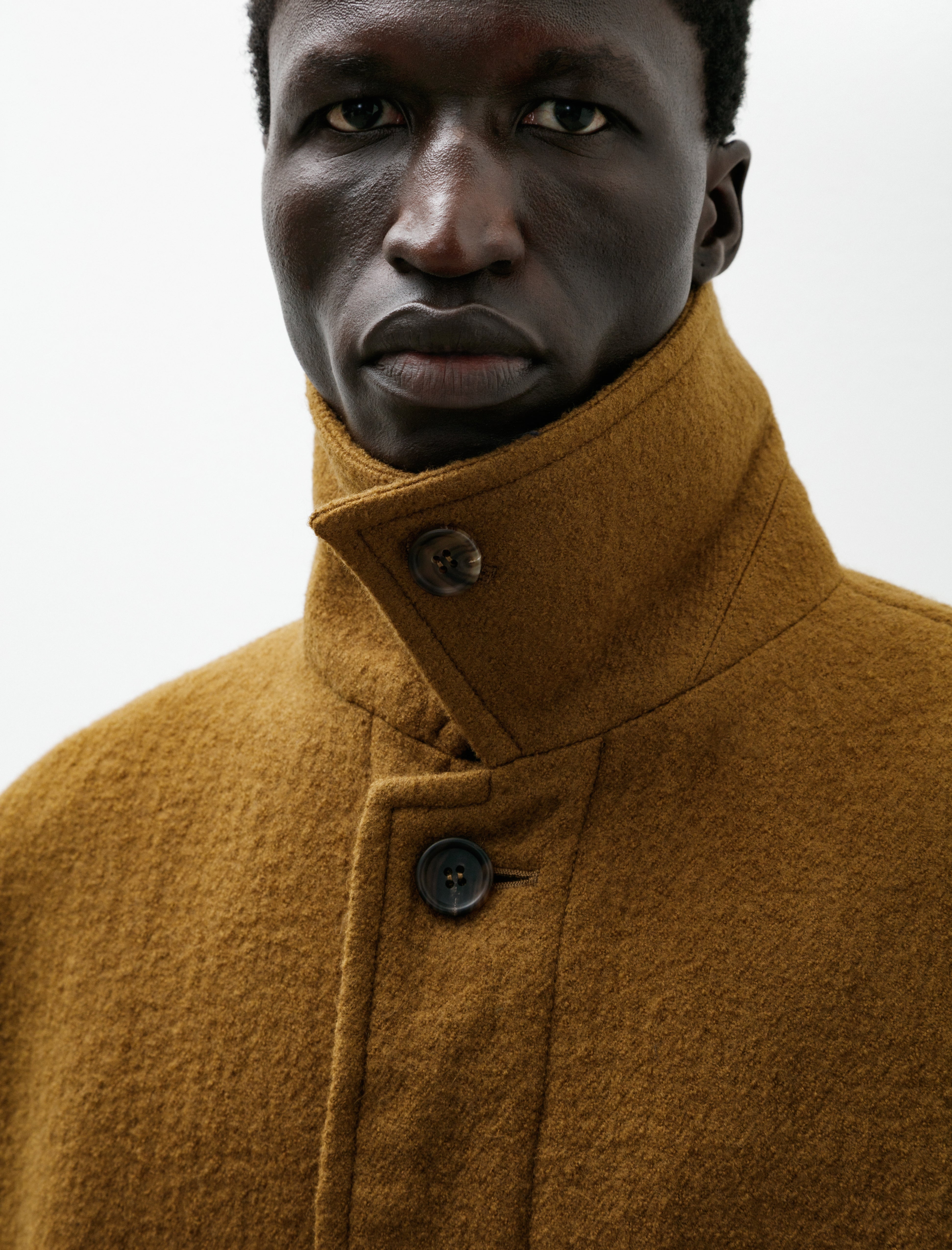 Issey Miyake Fuller Jacket Wool Dark Beige