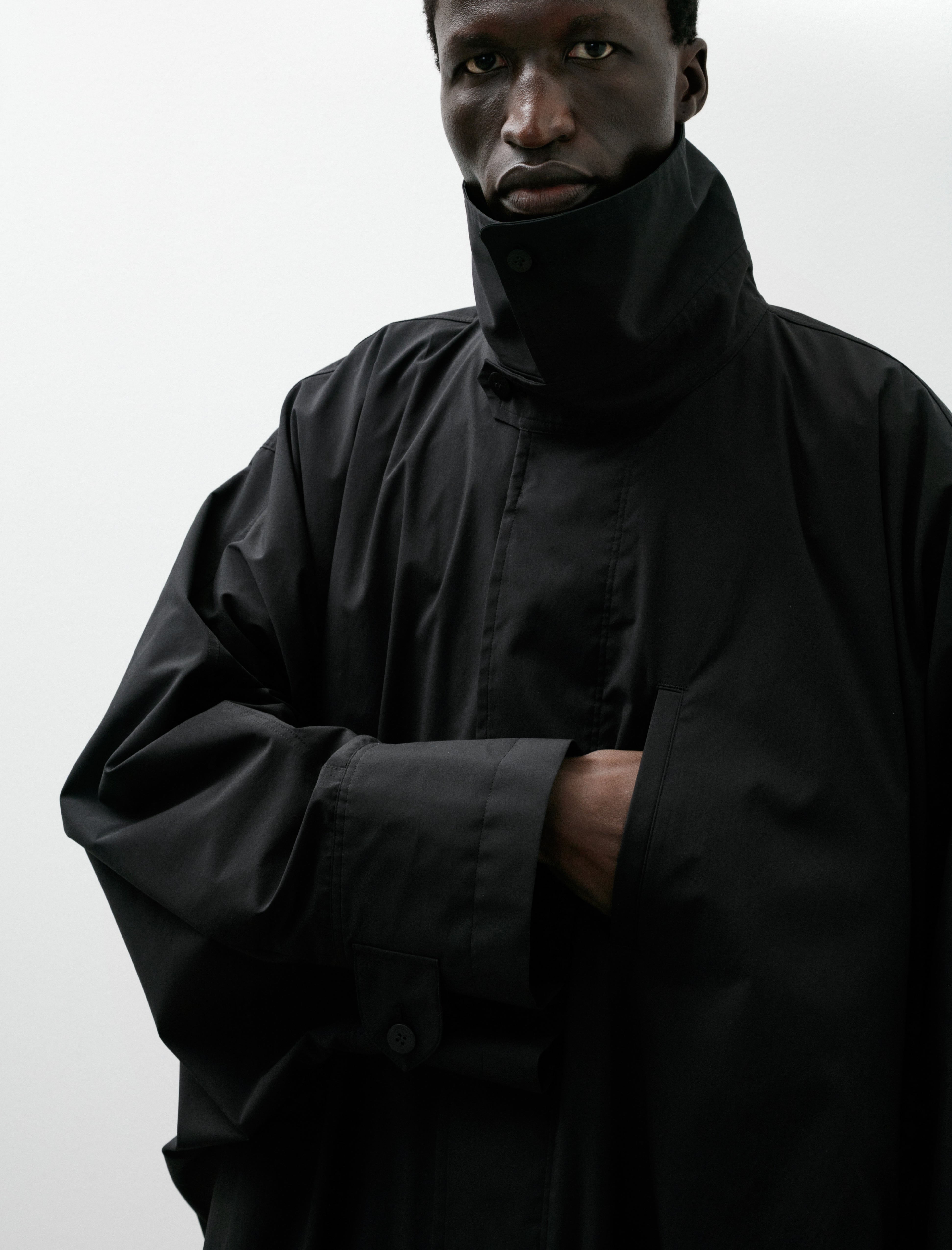 Issey Miyake Wind Coat Light Black