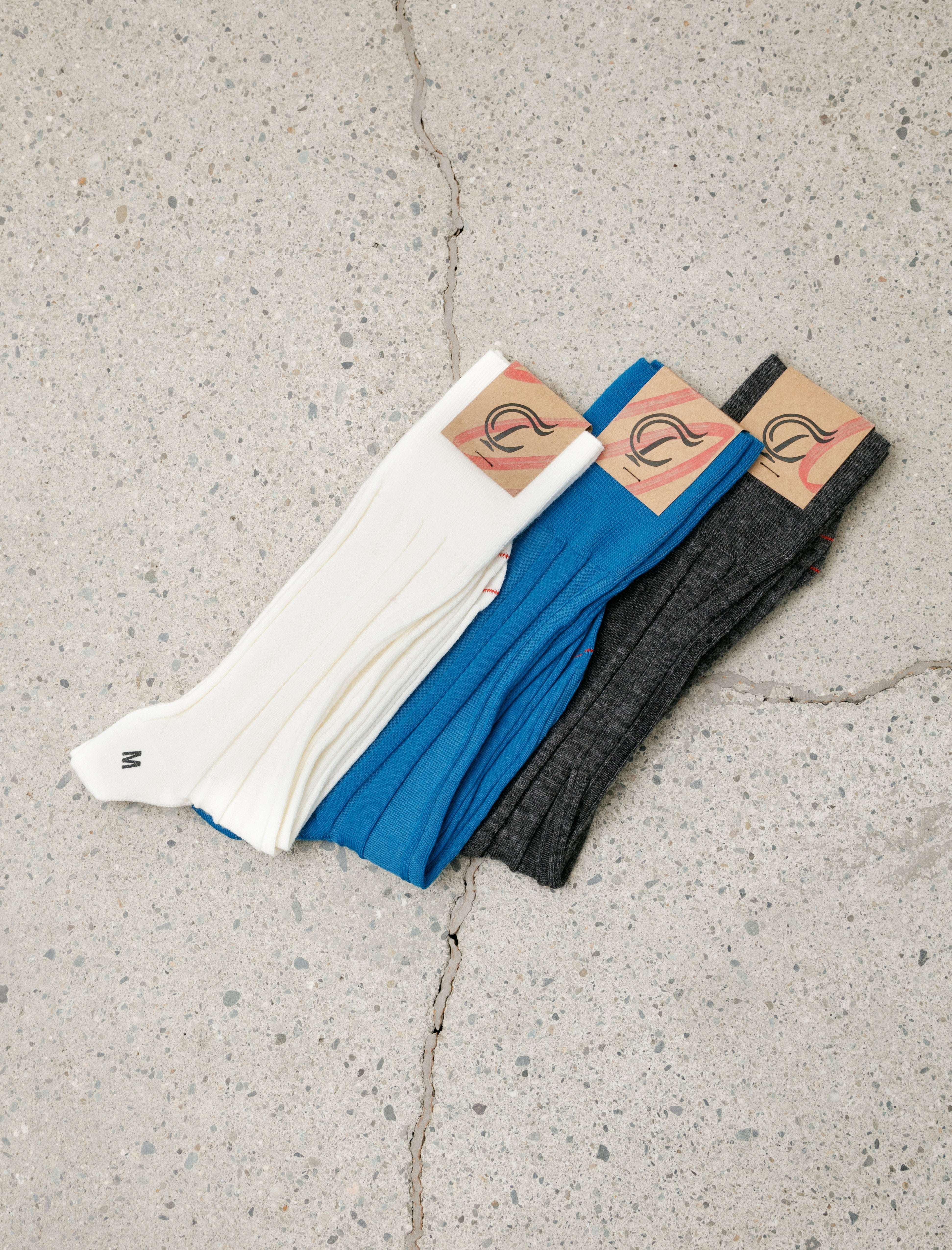 Cecile Tulkens Rib Merino Sock