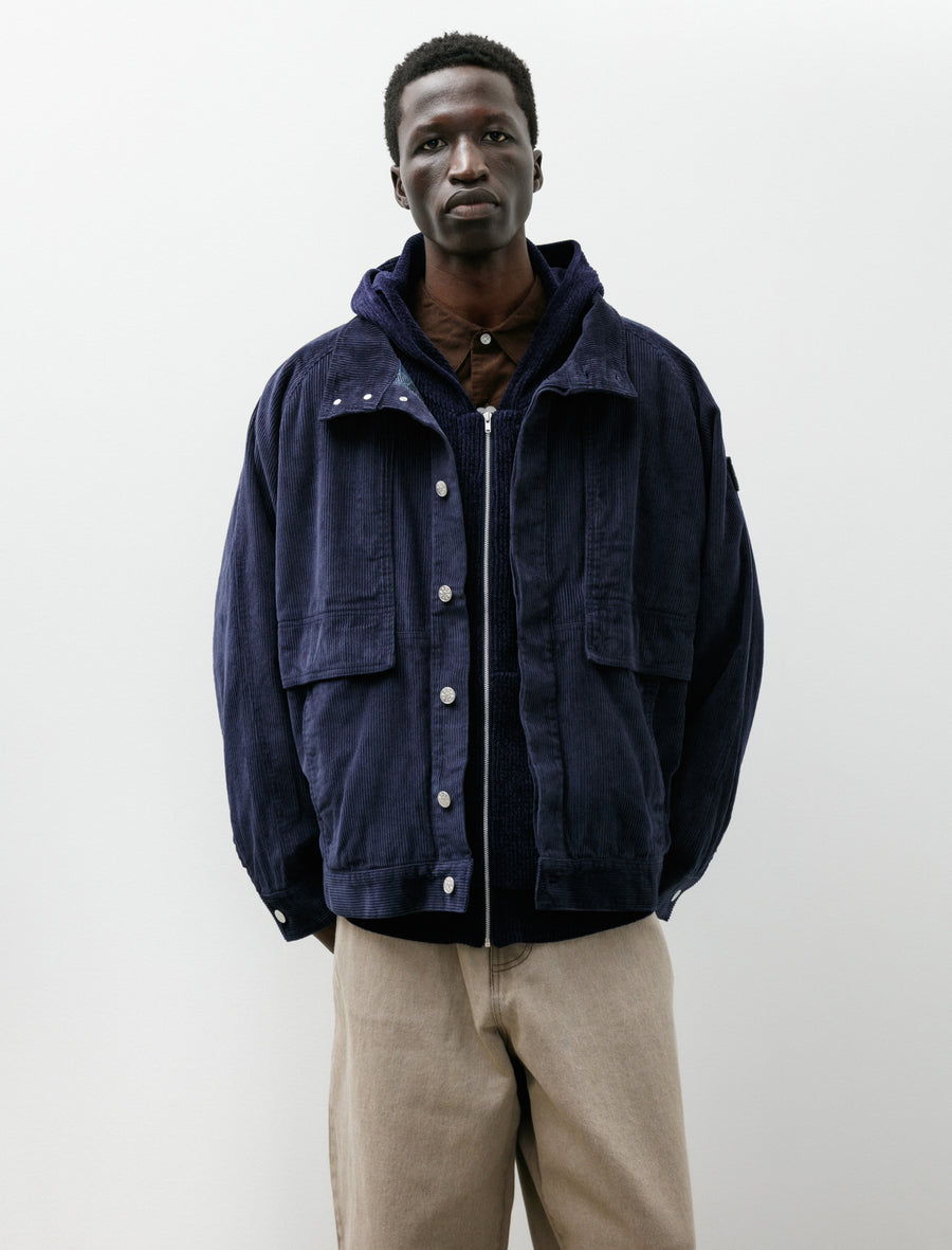 Trad Cord Jacket Navy - Image 1