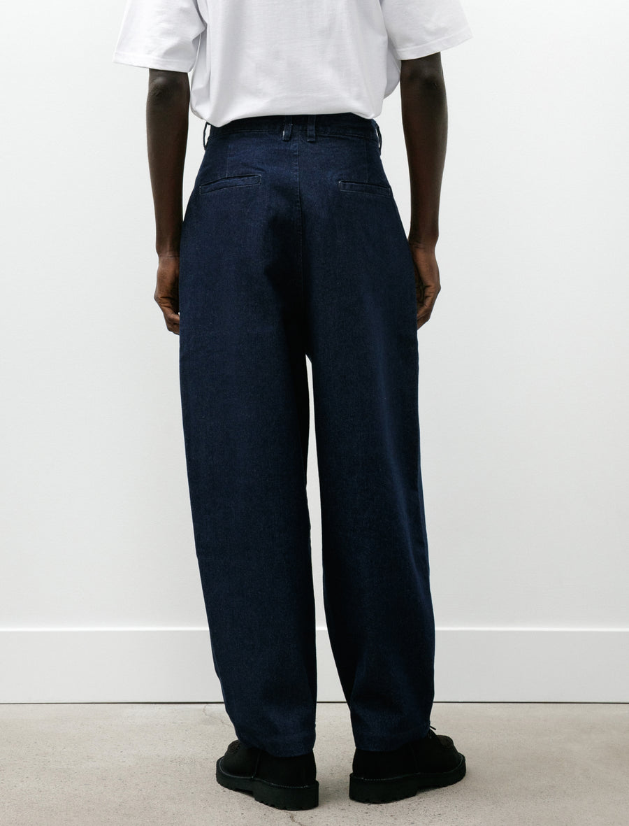 Denim Pleats Plants Navy - Image 5