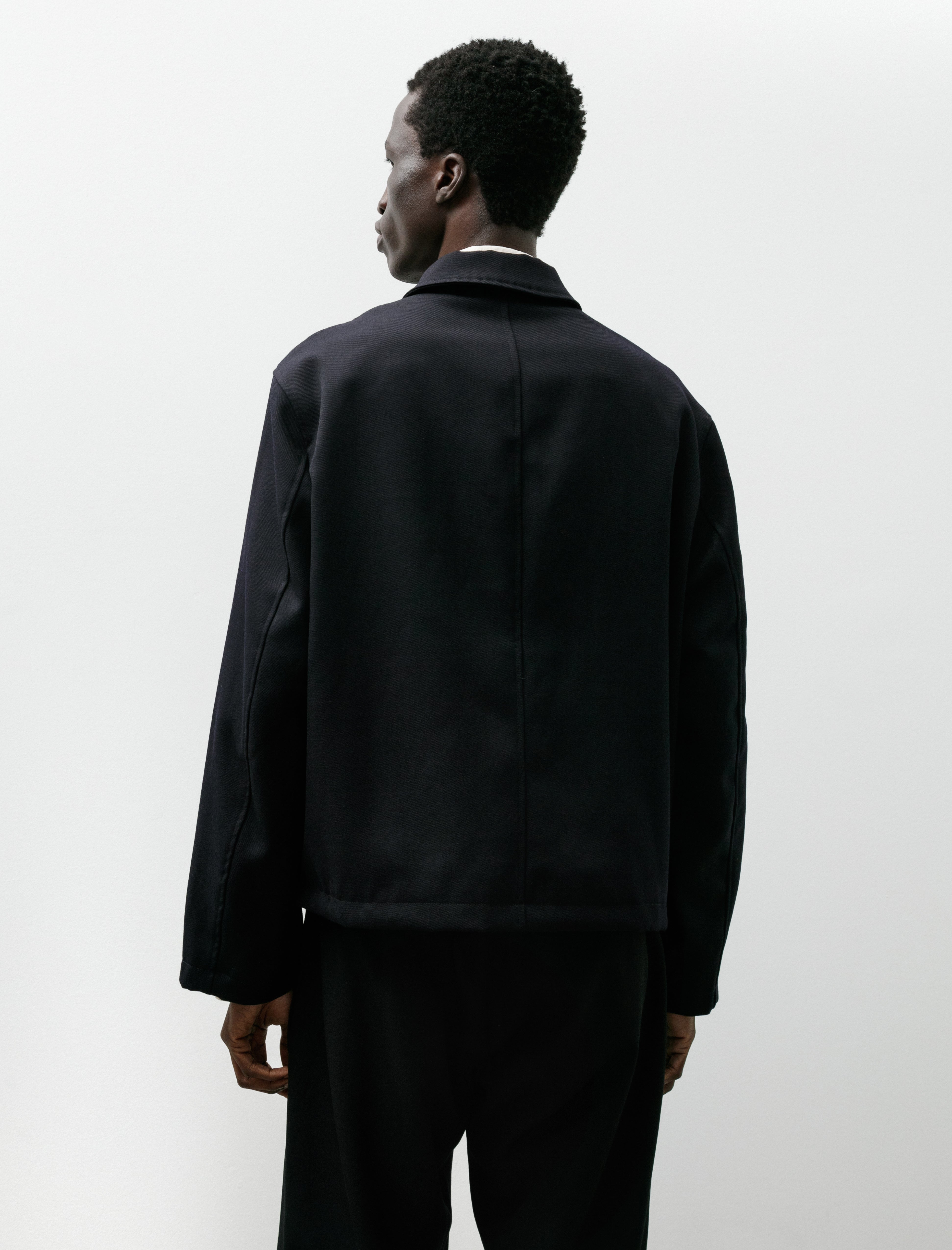 James Coward Site Jacket Wool Gabardine Dark Navy