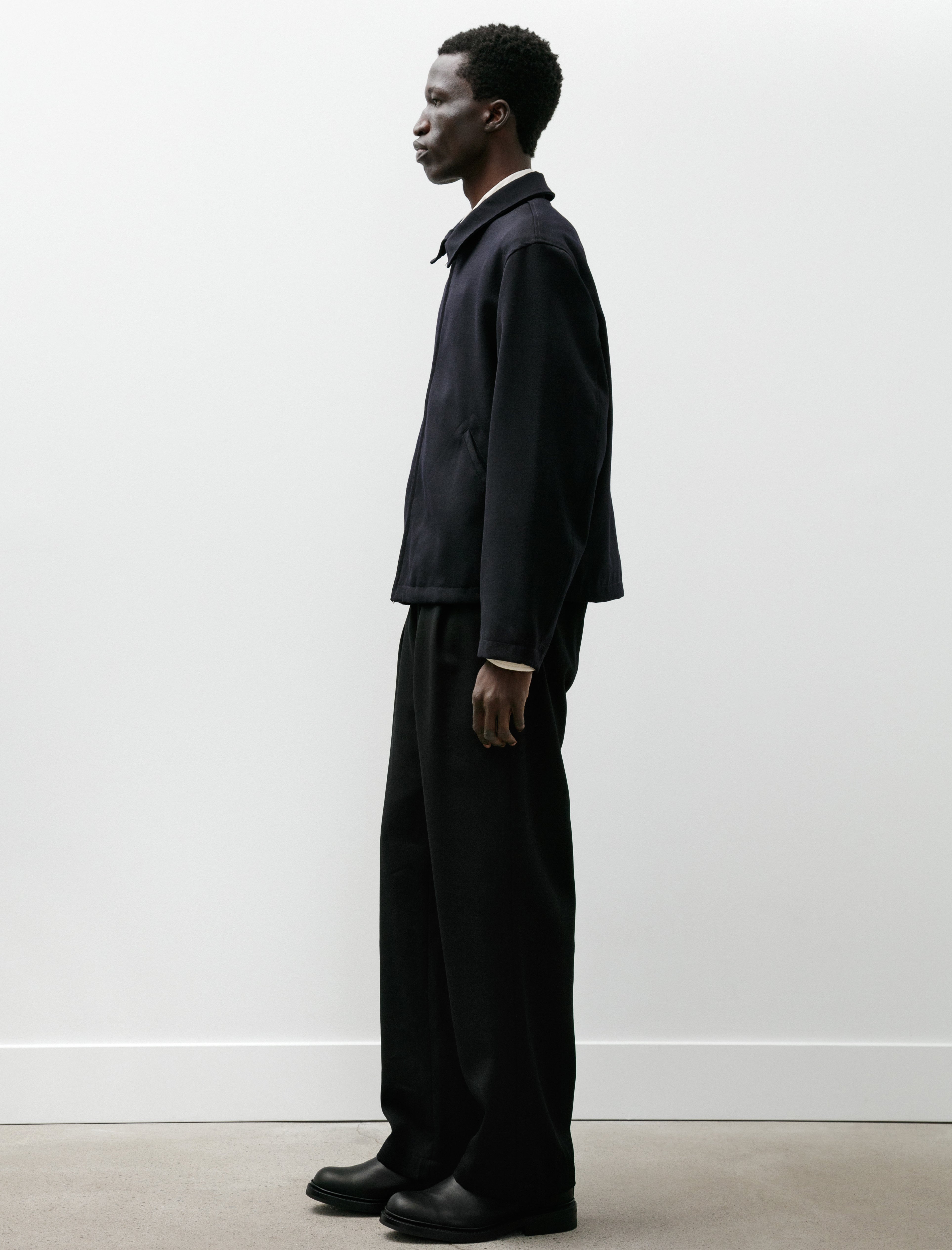 James Coward Mercado Trouser Wool Gabardine Black