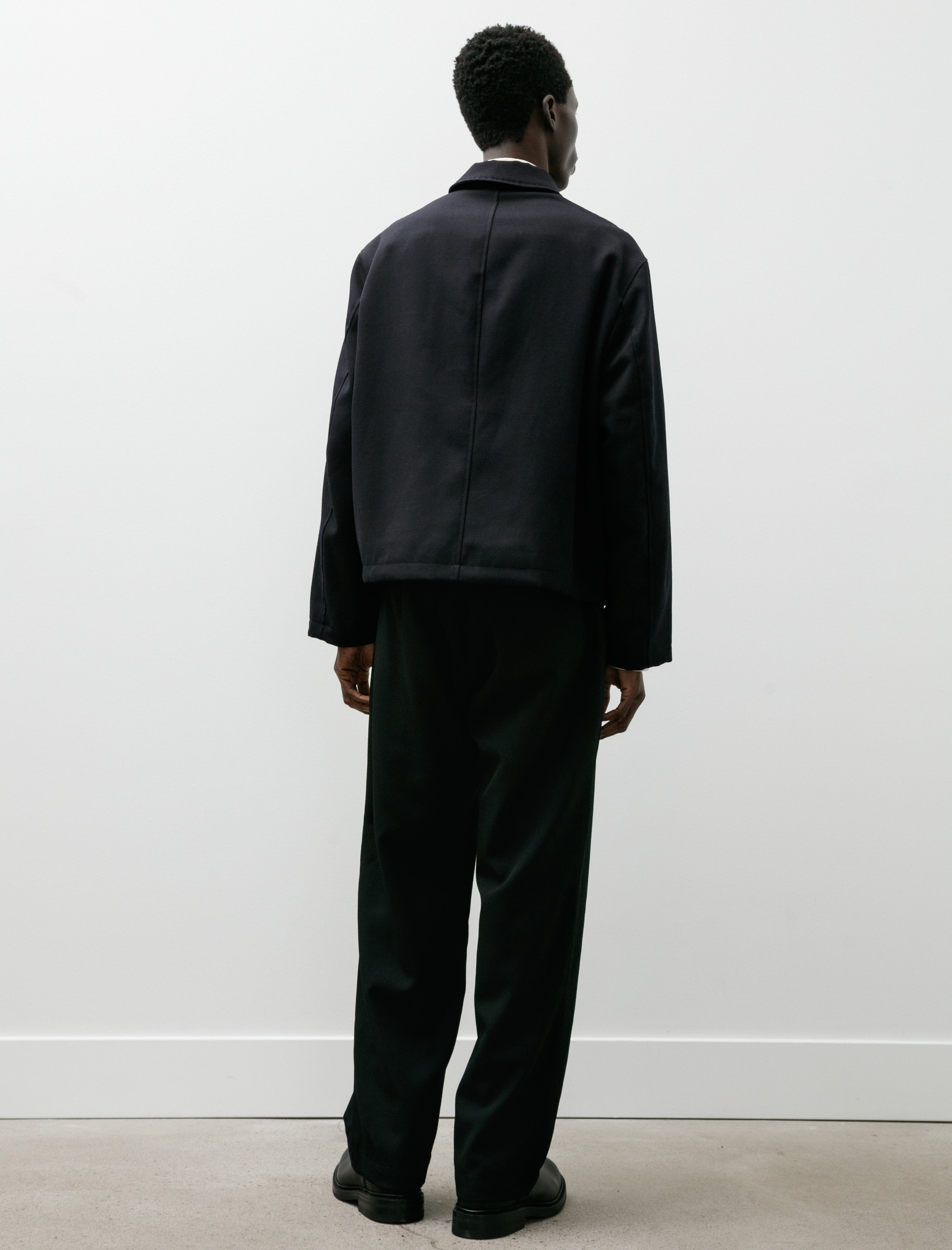 James Coward Mercado Trouser Wool Gabardine Black