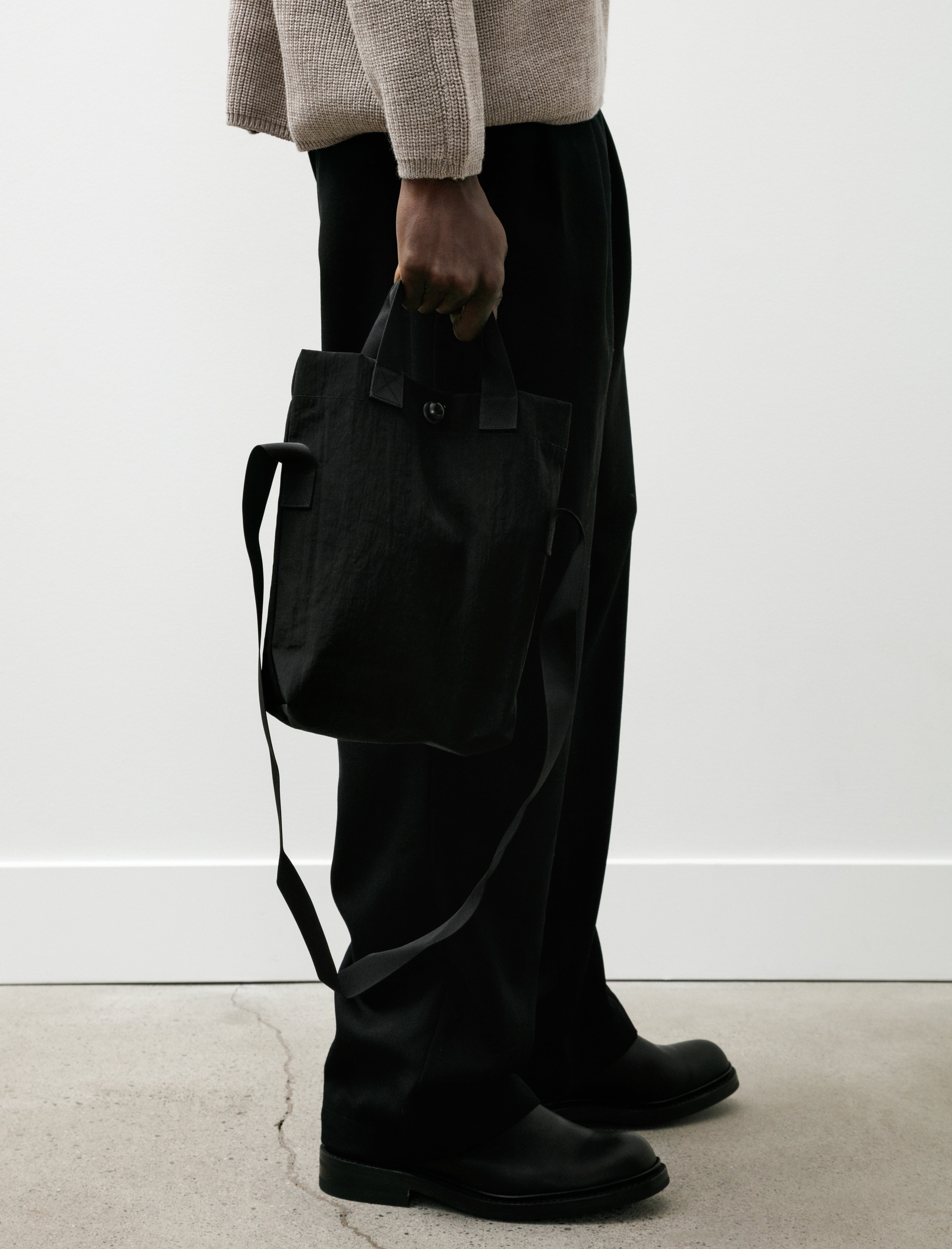 MAN-TLE Bag 4 Mini Tote Black Nylon