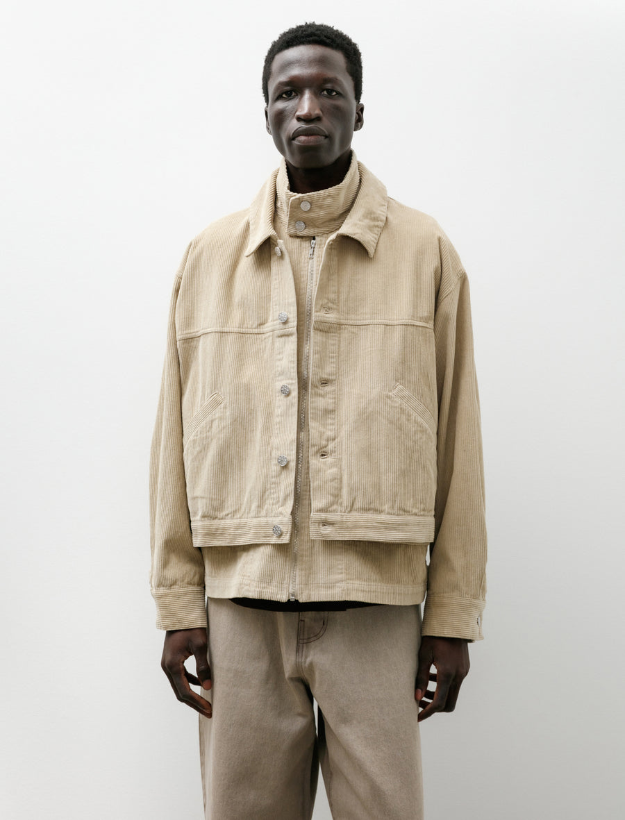 Double Cord Jacket Beige - Image 3
