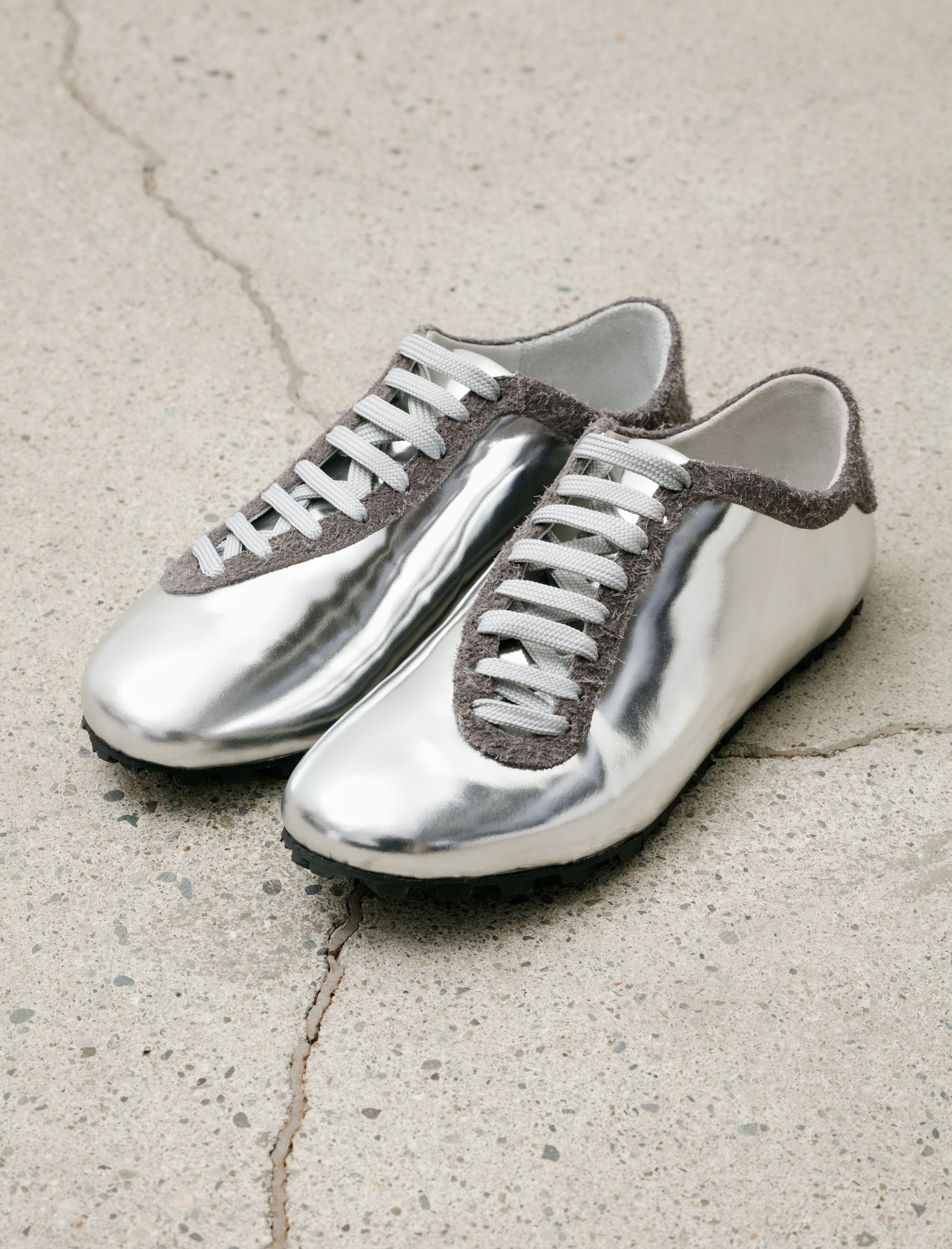 Sine & Cosine Johan Sneaker Mirror Calf/Brushed Suede