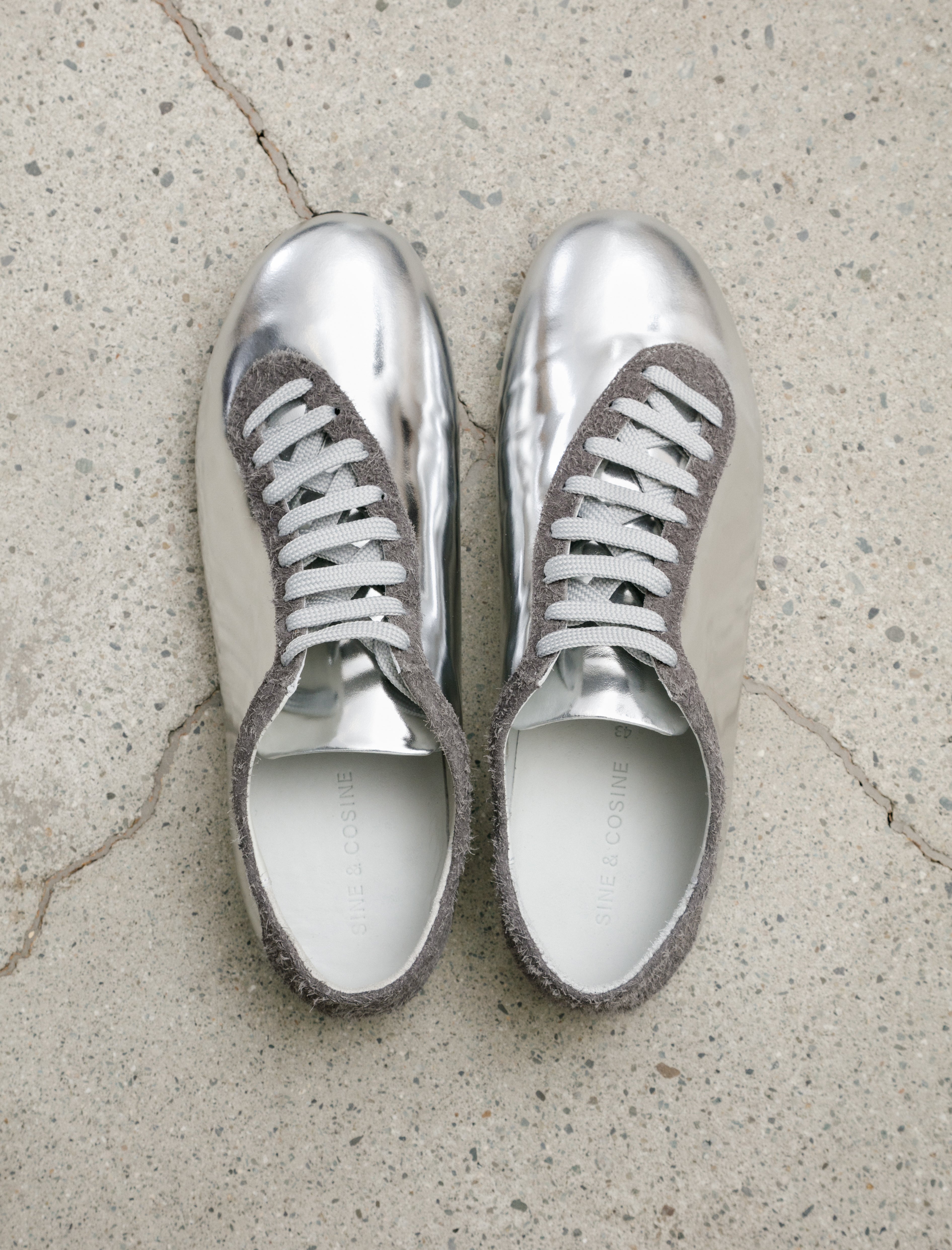 Sine & Cosine Johan Sneaker Mirror Calf/Brushed Suede