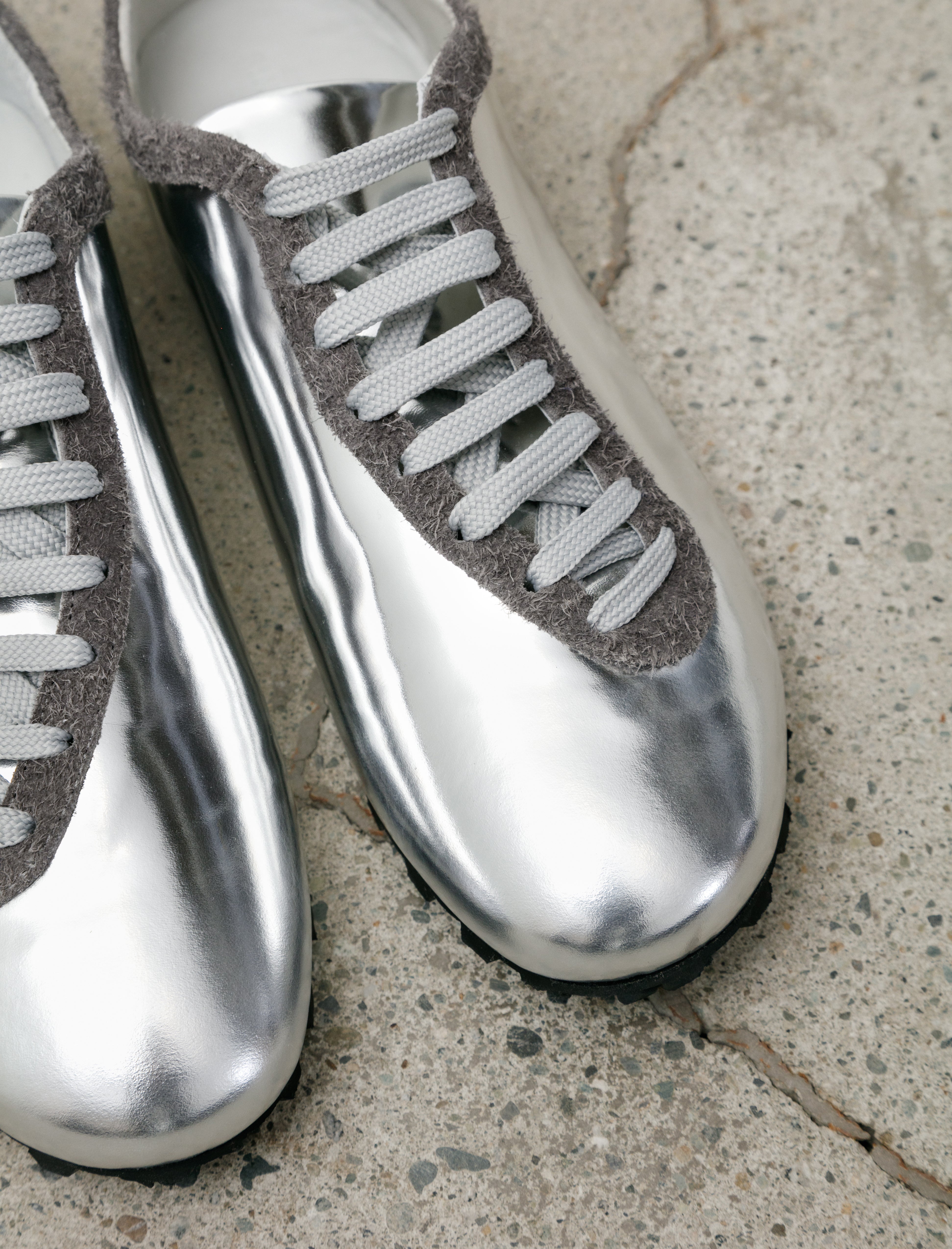 Sine & Cosine Johan Sneaker Mirror Calf/Brushed Suede