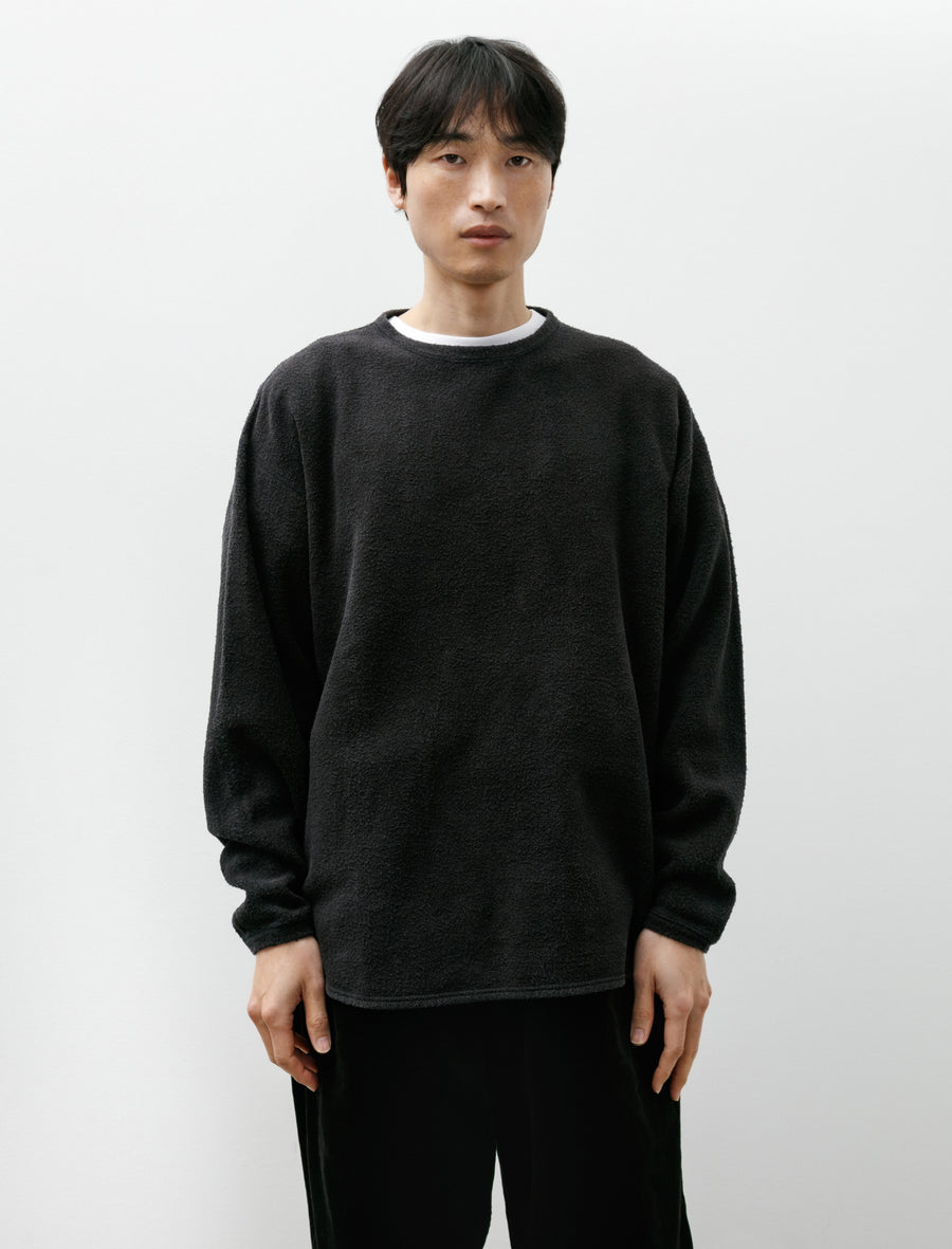 Fleece Crew Neck Fade Black - Image 1