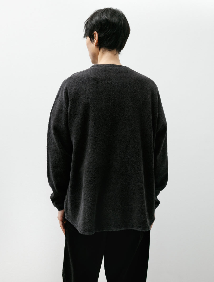 Fleece Crew Neck Fade Black - Image 2