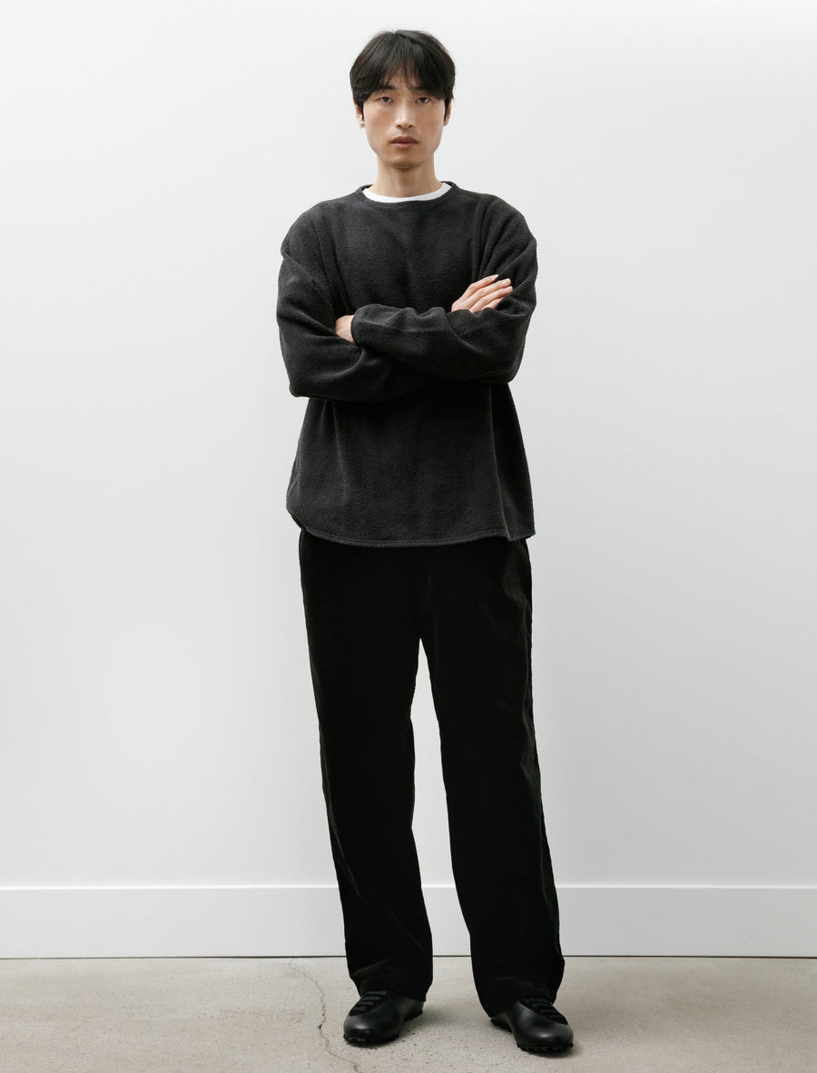 Fleece Crew Neck Fade Black - Image 5