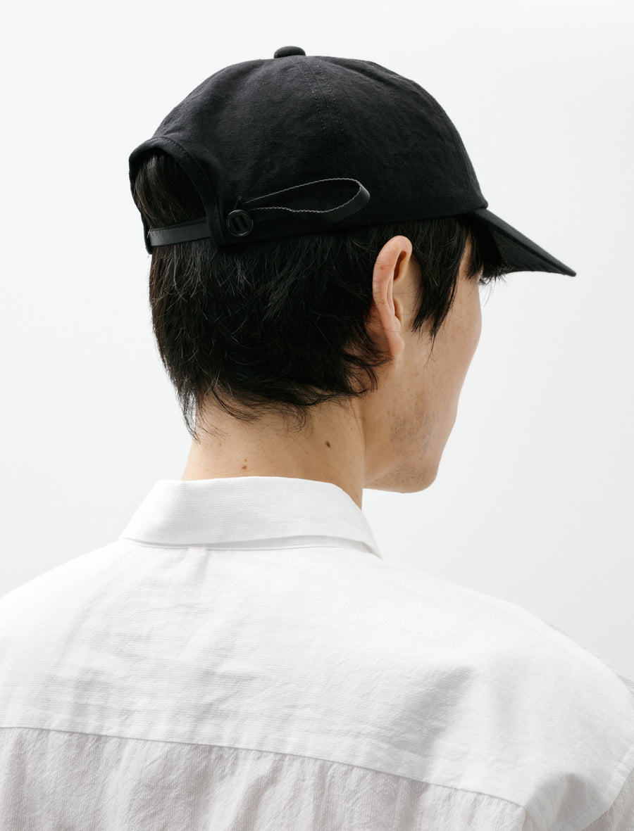 R20 Cap-1 Shallow Cap Black Linen - Image 2