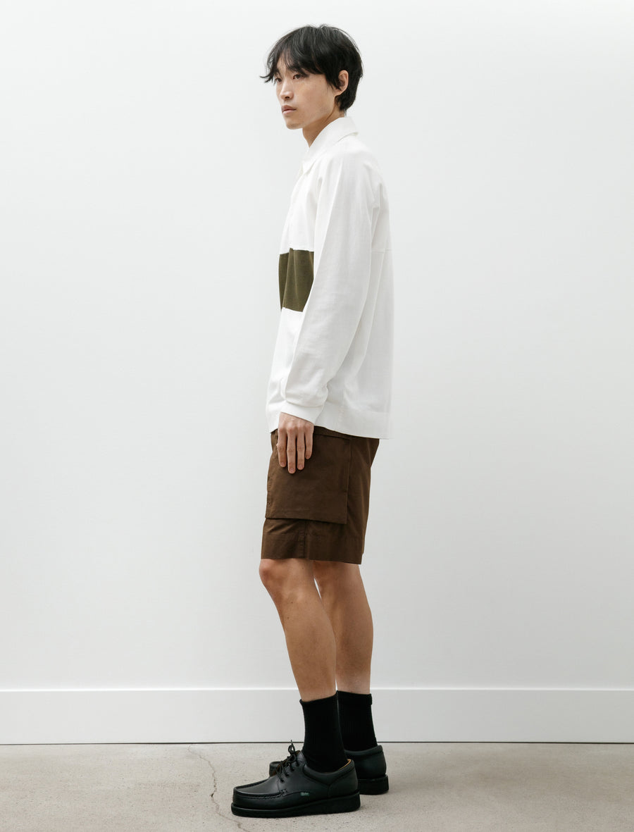 MHL Cargo Pocket Shorts Cotton Nylon Poplin Earth - Image 3