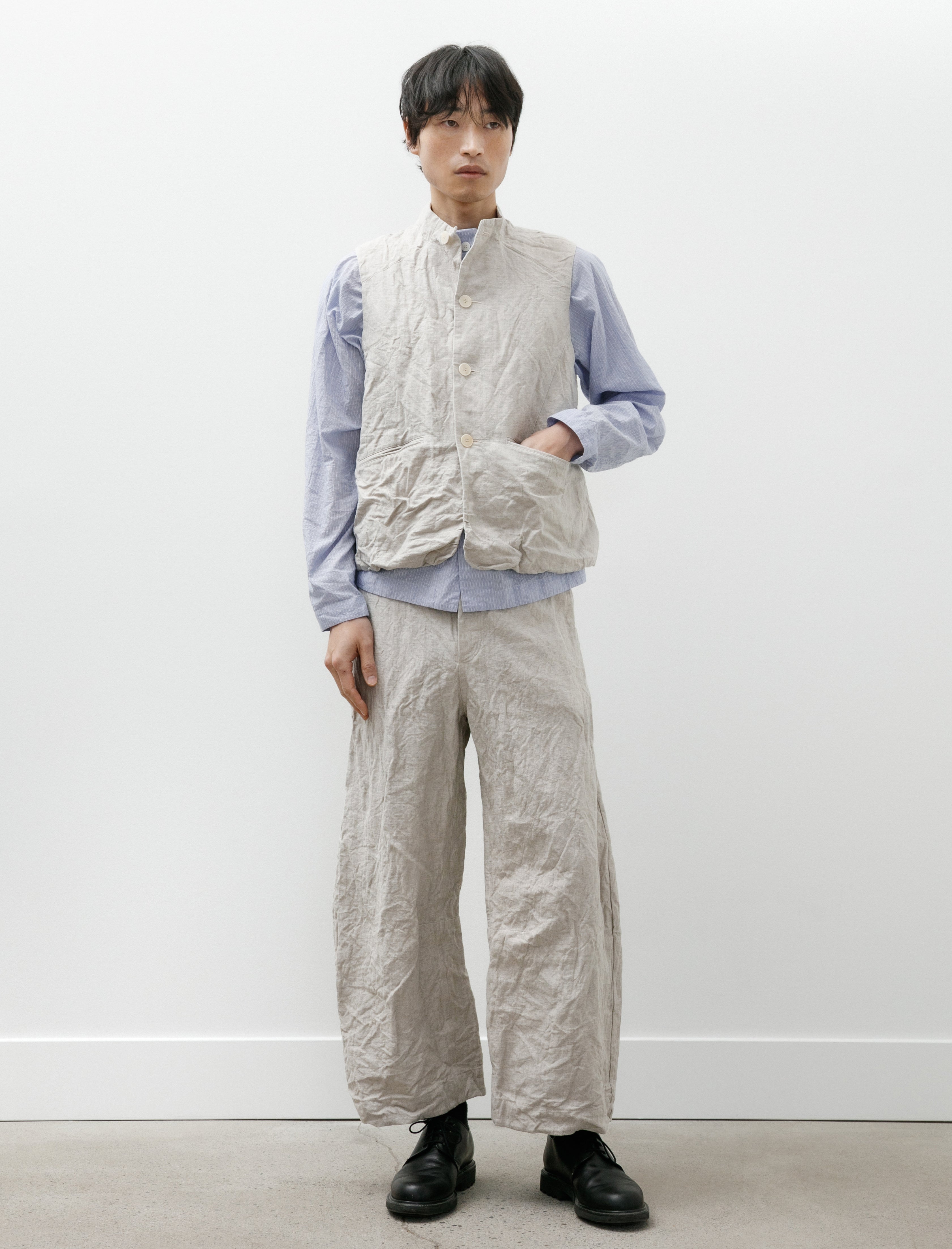 Unkruid Inmo Pants Natural French Herringbone