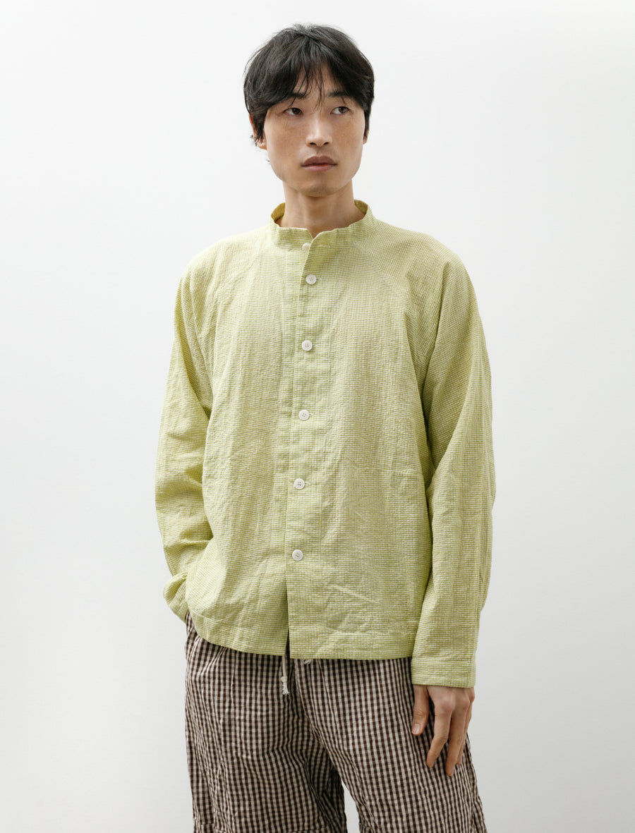 Atelier Shirt Green Garden Shijira-Ori - Image 1