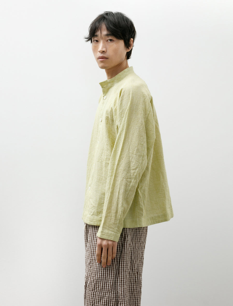 Atelier Shirt Green Garden Shijira-Ori - Image 3