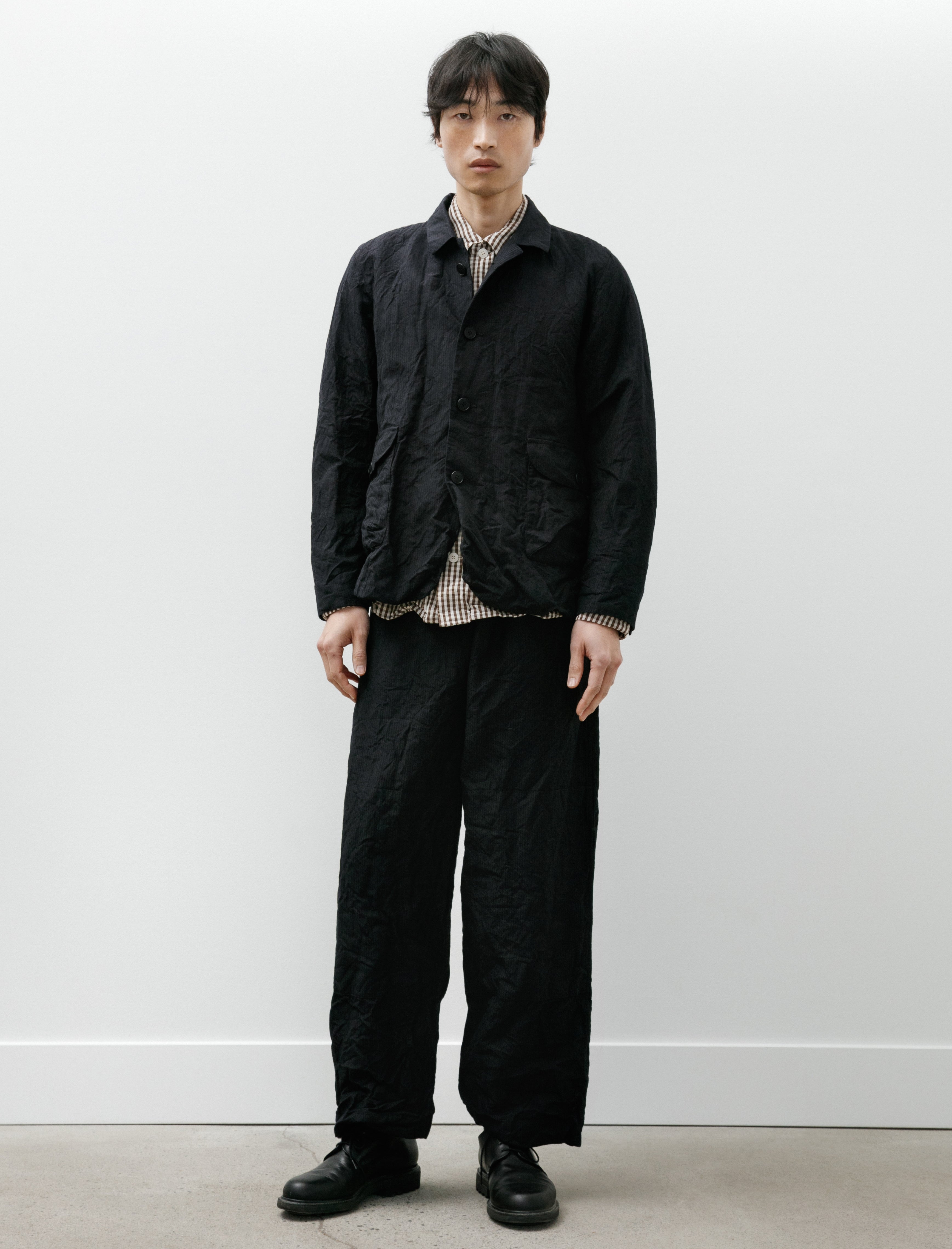 Unkruid Gardening Trousers Midnight Fine Herringbone
