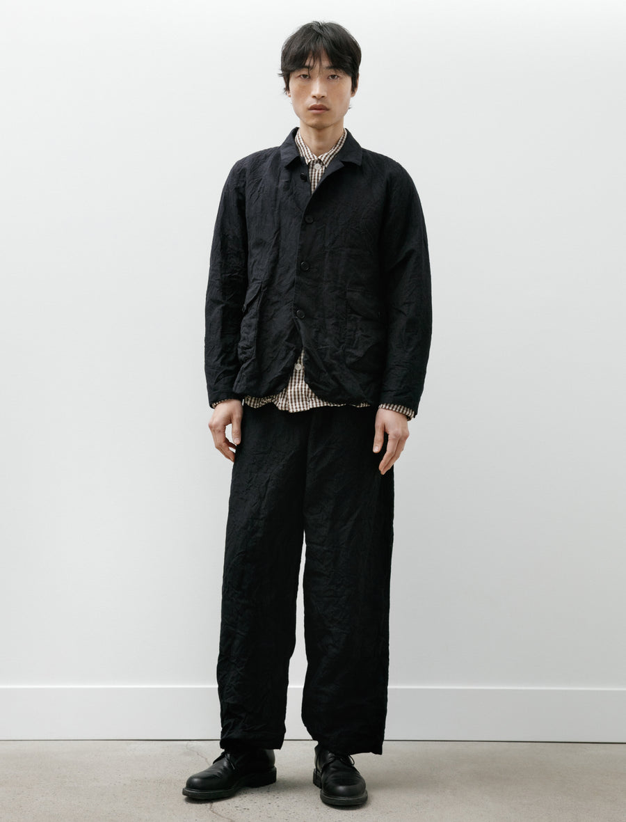Gardening Trousers Midnight Fine Herringbone - Image 1