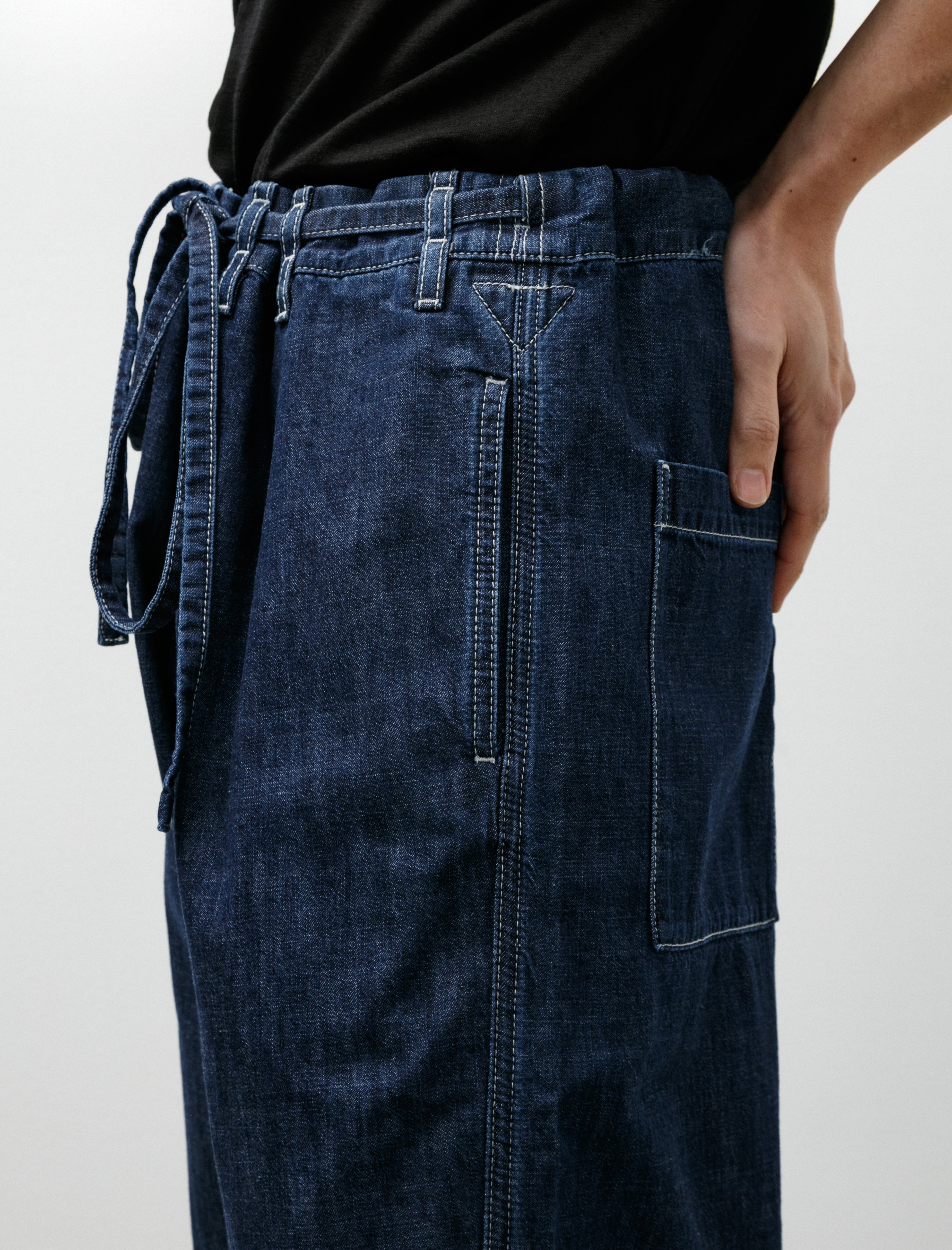 Casey Casey Tie Me Up Pant L Denim Indigo
