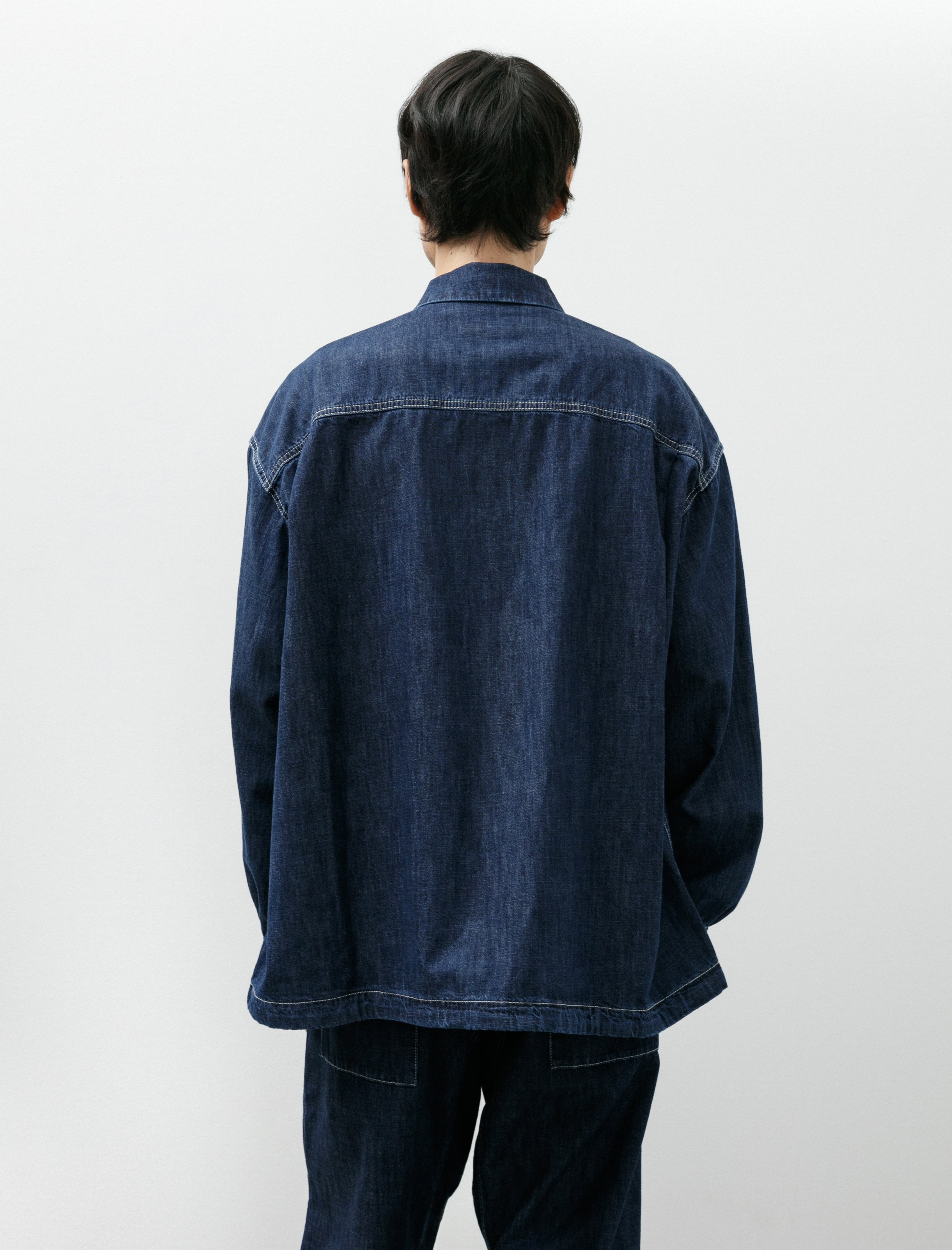 Casey Casey Eudes Denim Shirt L Denim Indigo
