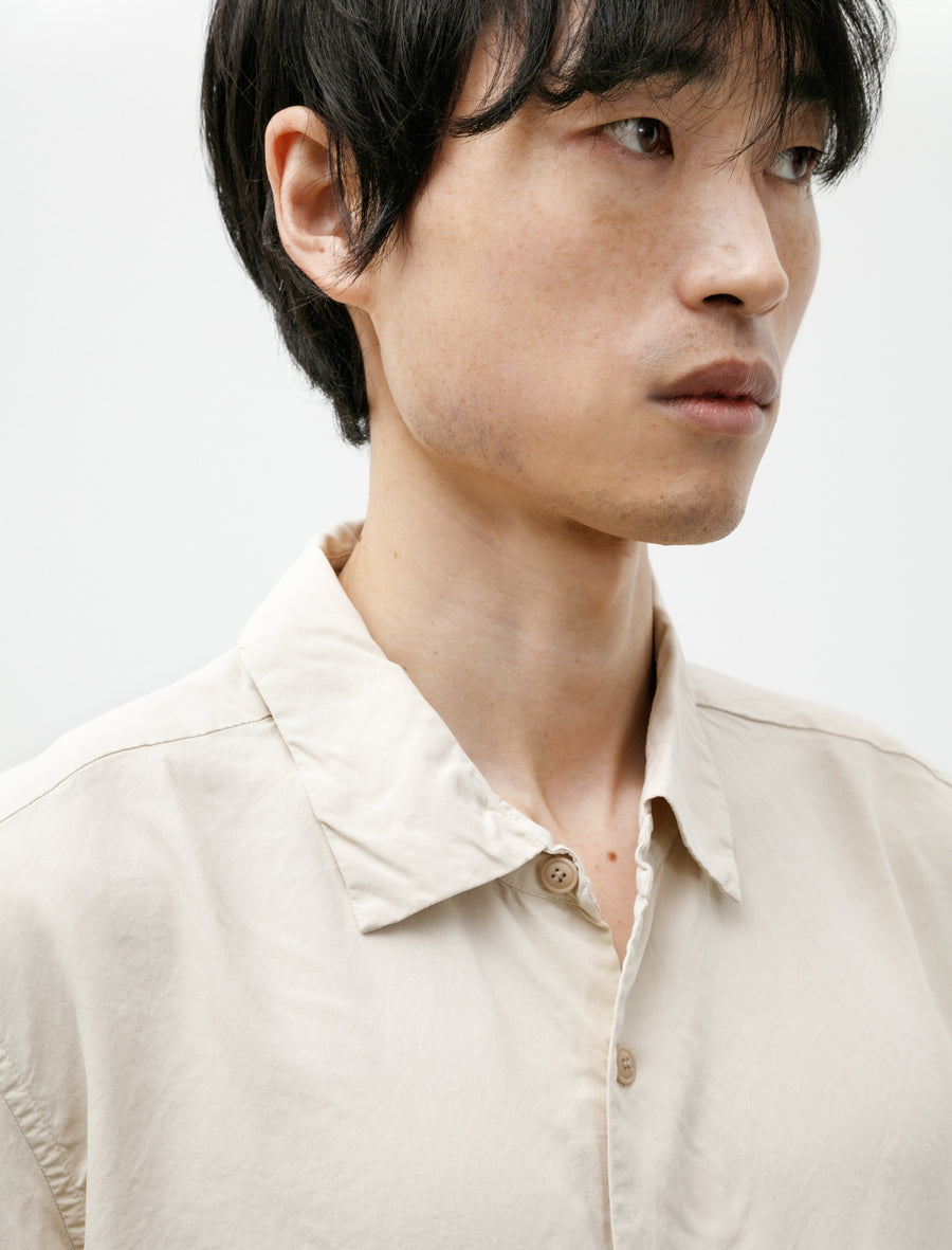 Big Raccourcie Shirt Spun Silk Beige - Image 4