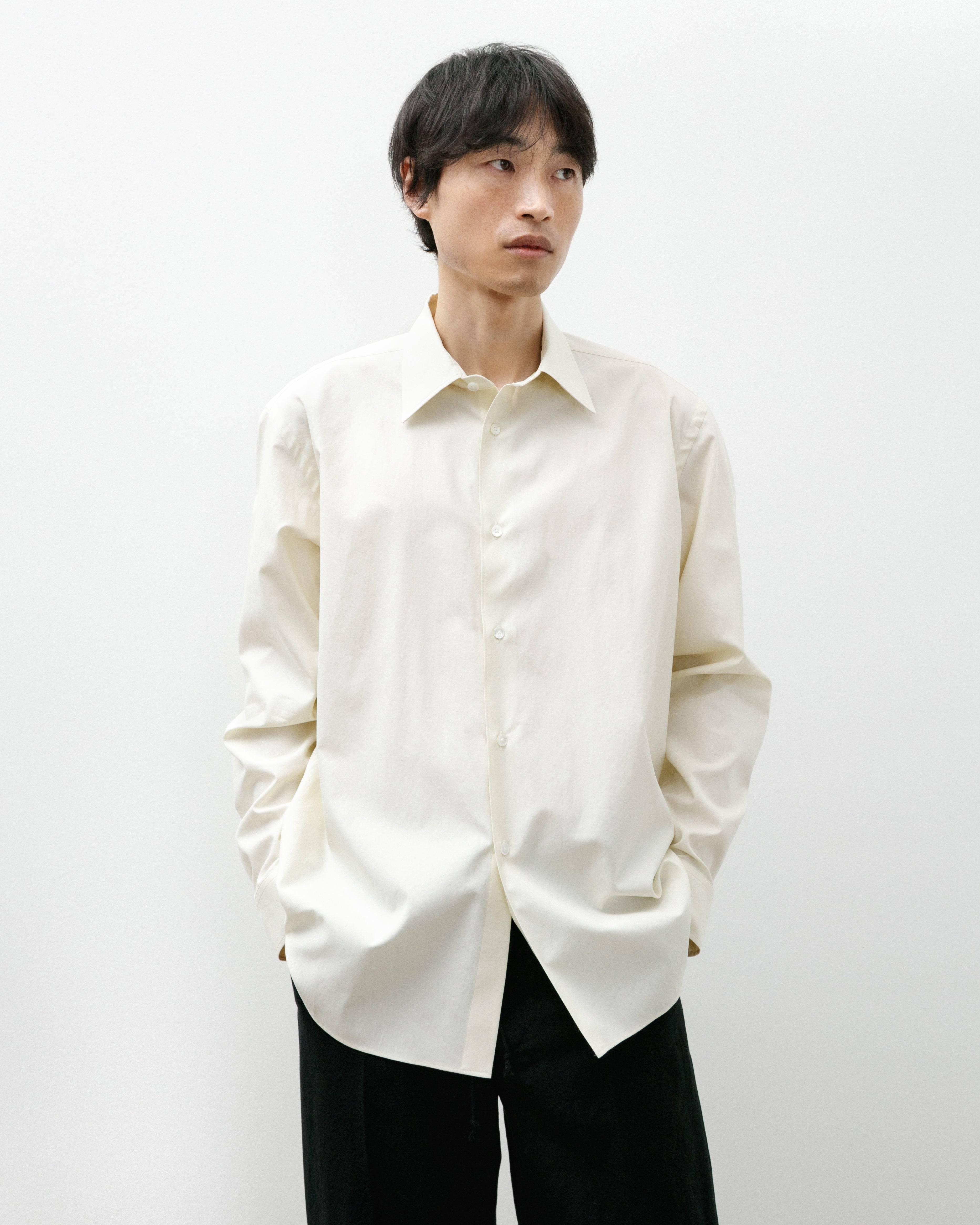 AURALEE WASHED FINX TWILL BOX SHIRTS 【公式通販】