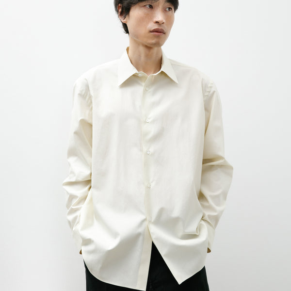 Auralee Washed Finx Twill Shirt Vanilla – Neighbour
