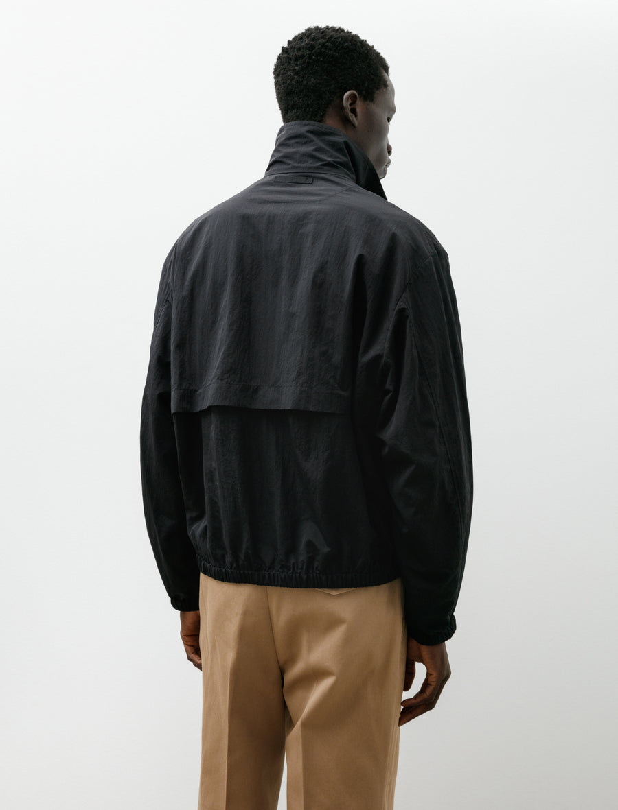 Zip Up Sports Jacket Unlined Limonta Nylon Black - Image 2