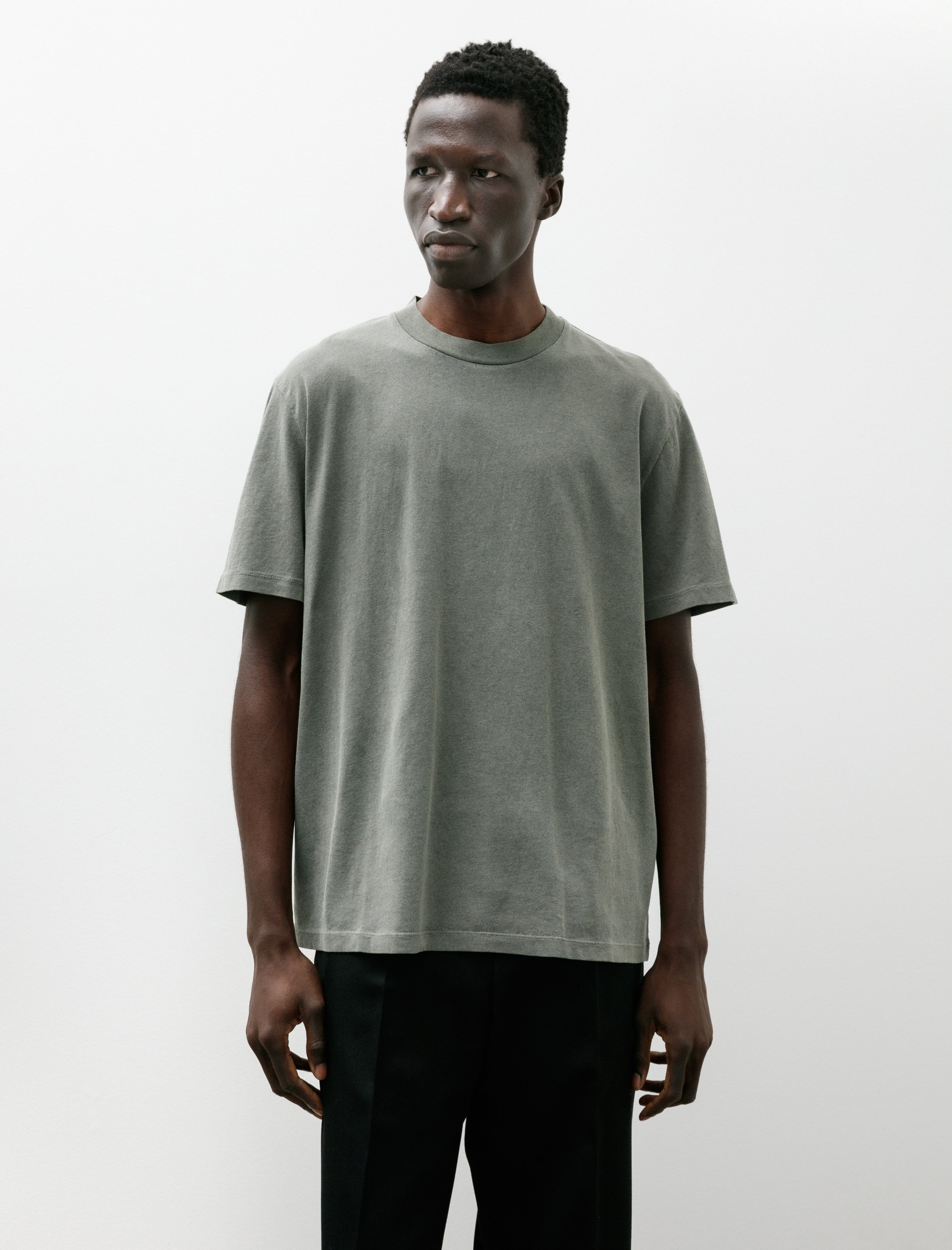Our Legacy Box T-Shirt Worn Olive Legacy Jersey