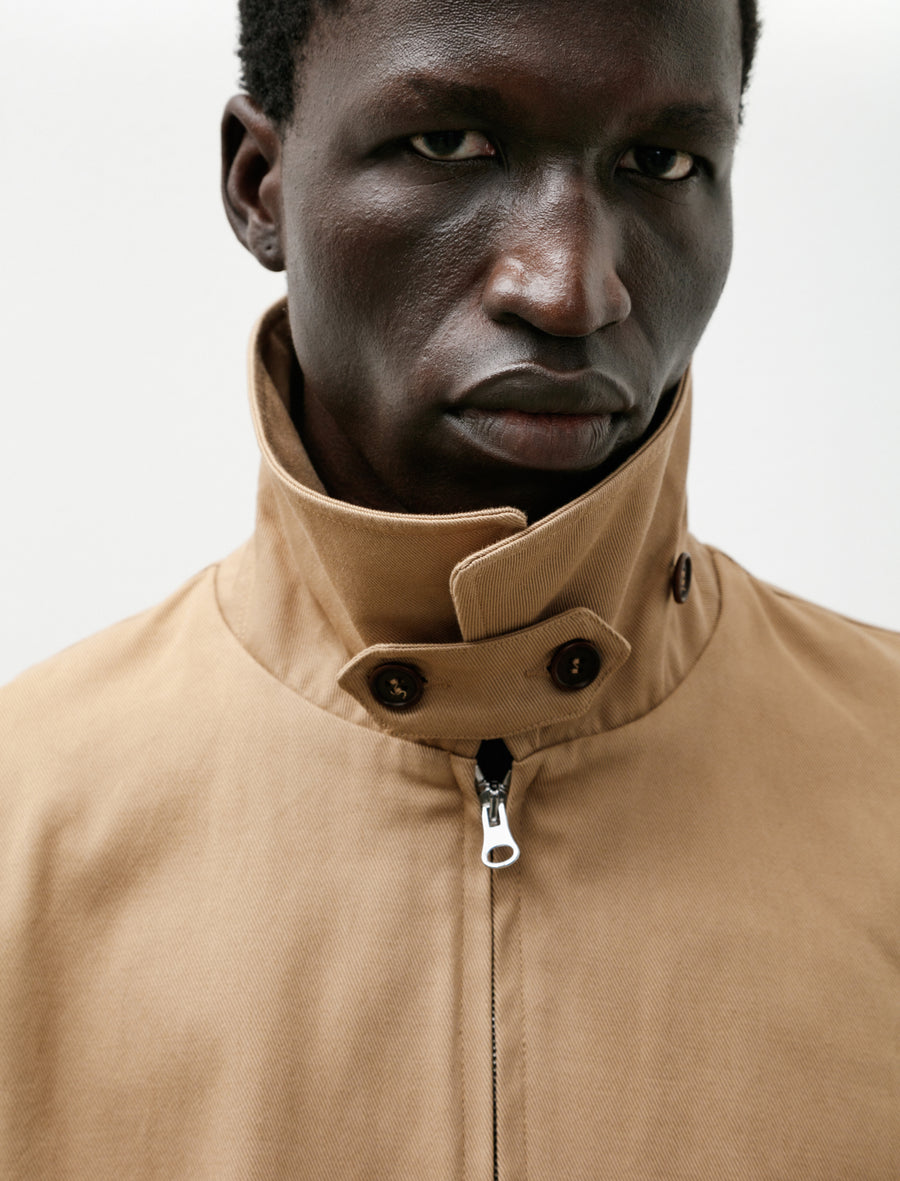 Sculptoral Blouson Cotton Crepe Twill Camel - Image 6