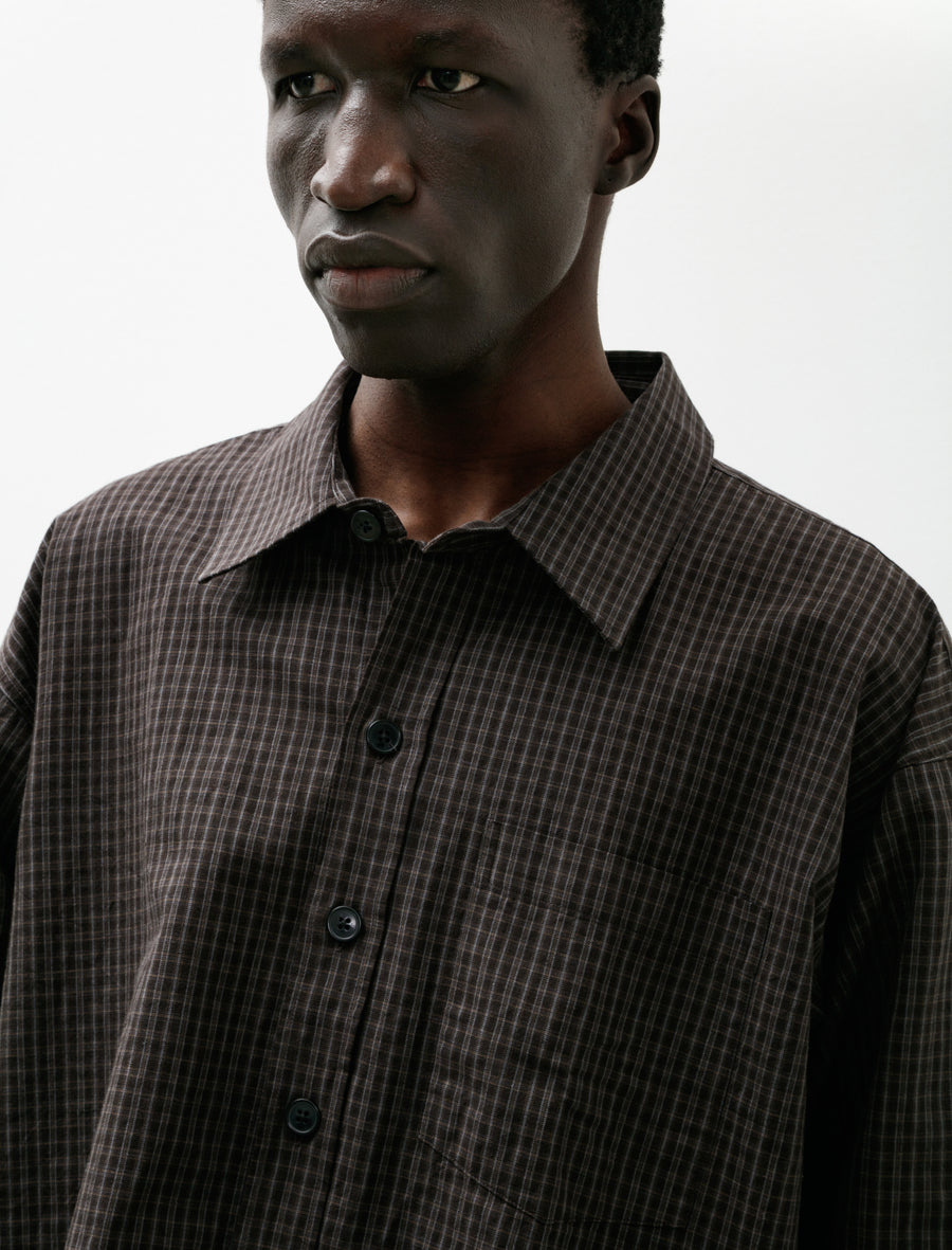 Priority Shirt Dark Linen Check - Image 4