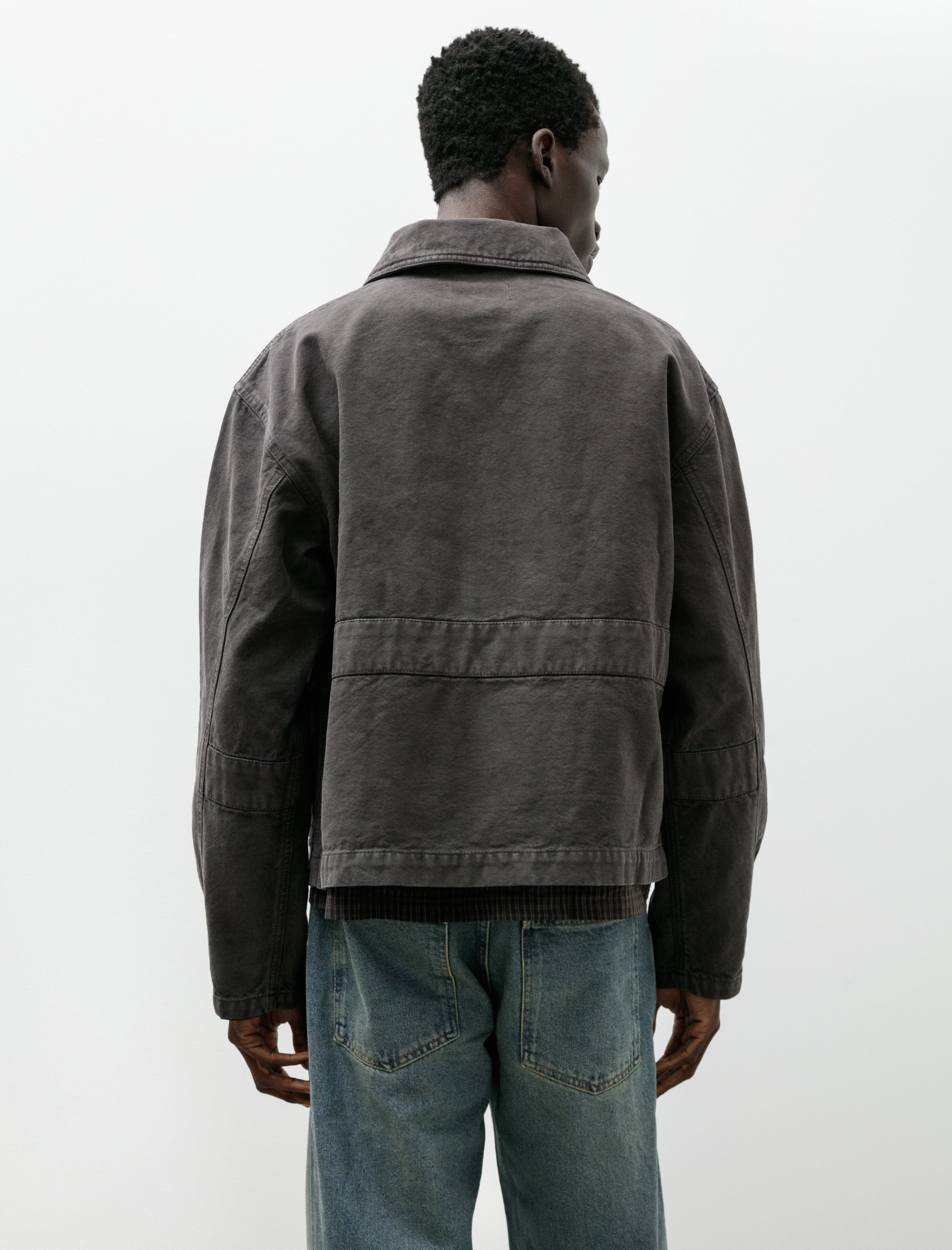 mfpen Courier Jacket Washed Grey Canvas