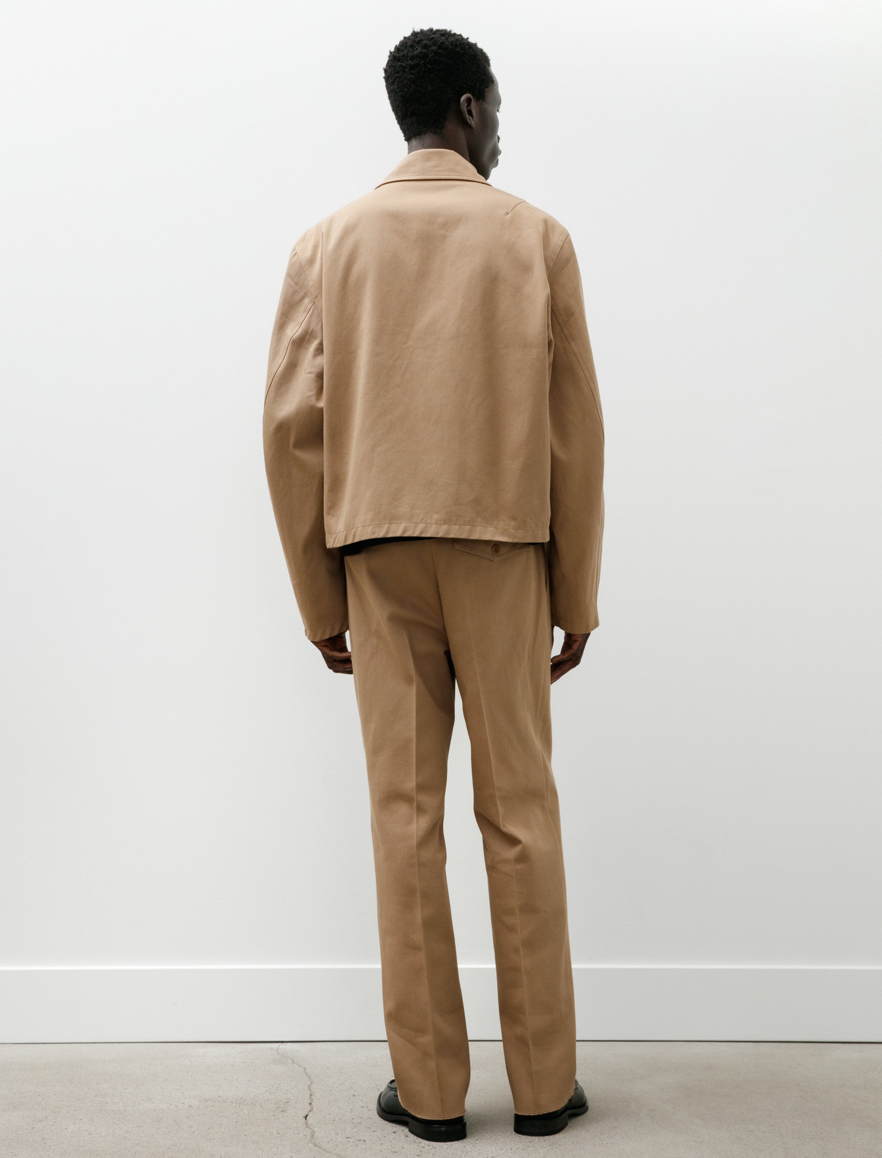 Salon C.Lundman Sculptoral Blouson Cotton Crepe Twill Camel