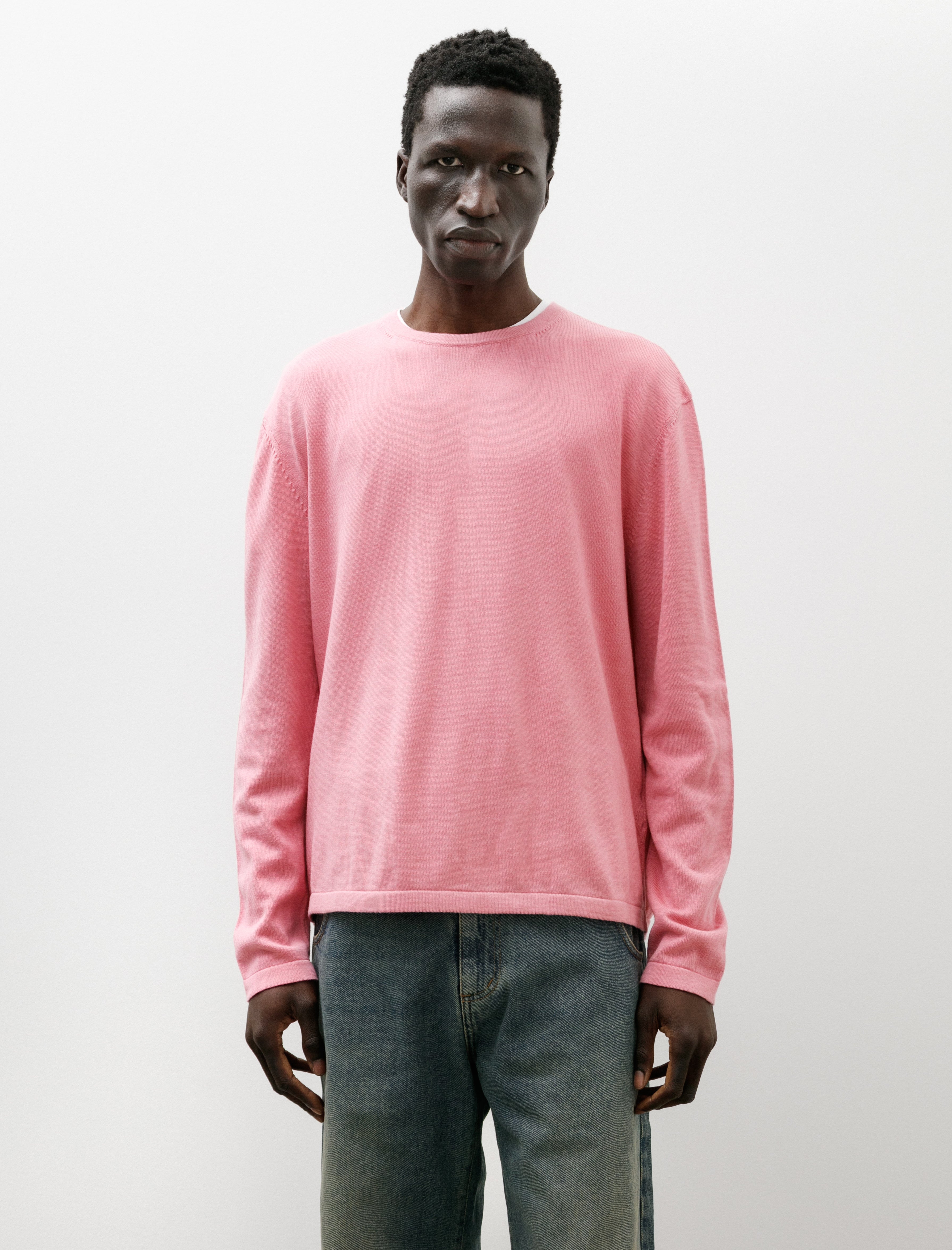 Sire Long Sleeve Crewneck Sweater Pink