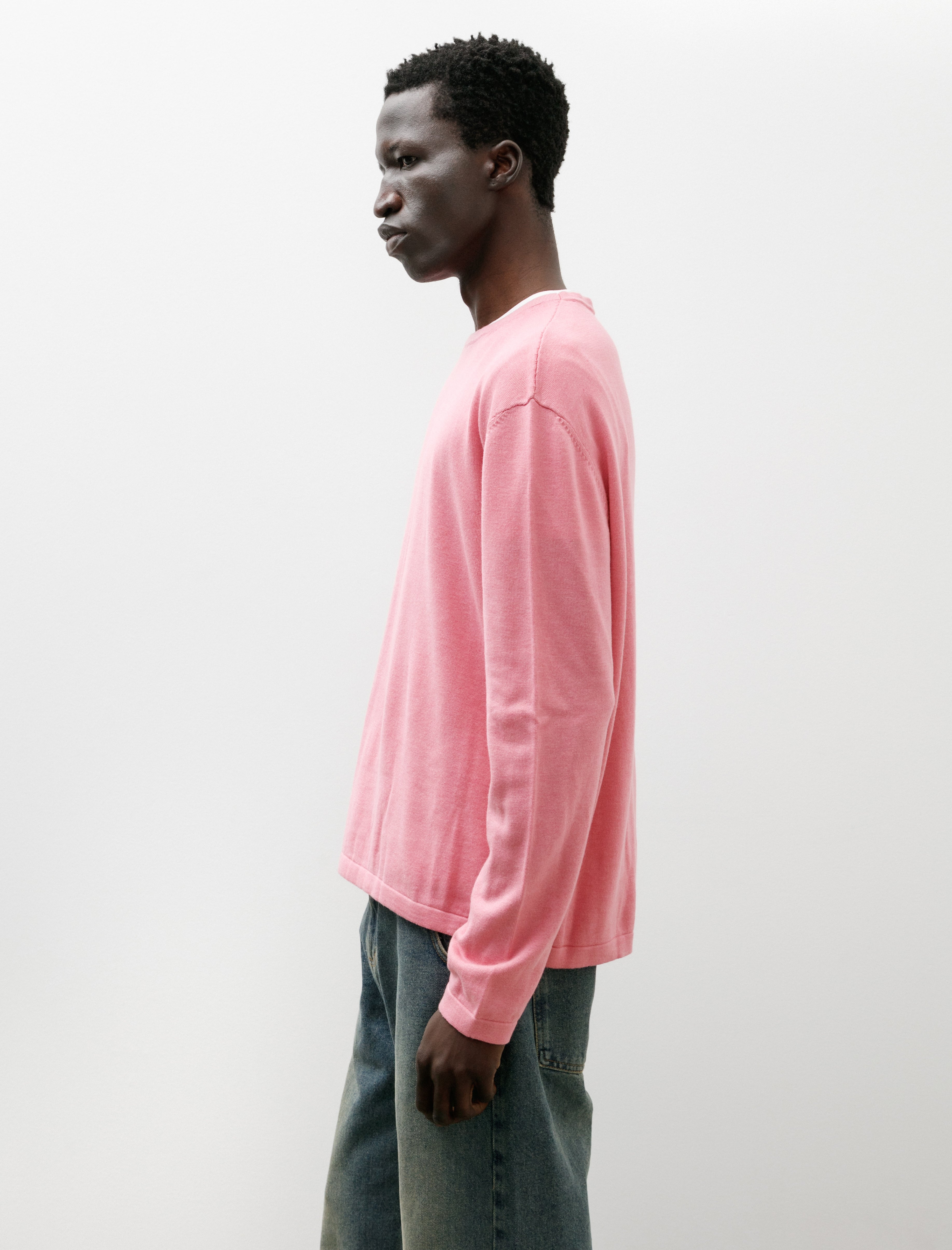 Sire Long Sleeve Crewneck Sweater Pink