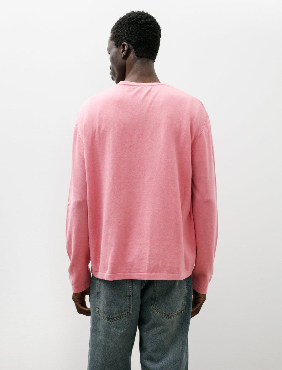Long Sleeve Crewneck Sweater Pink - Image 2