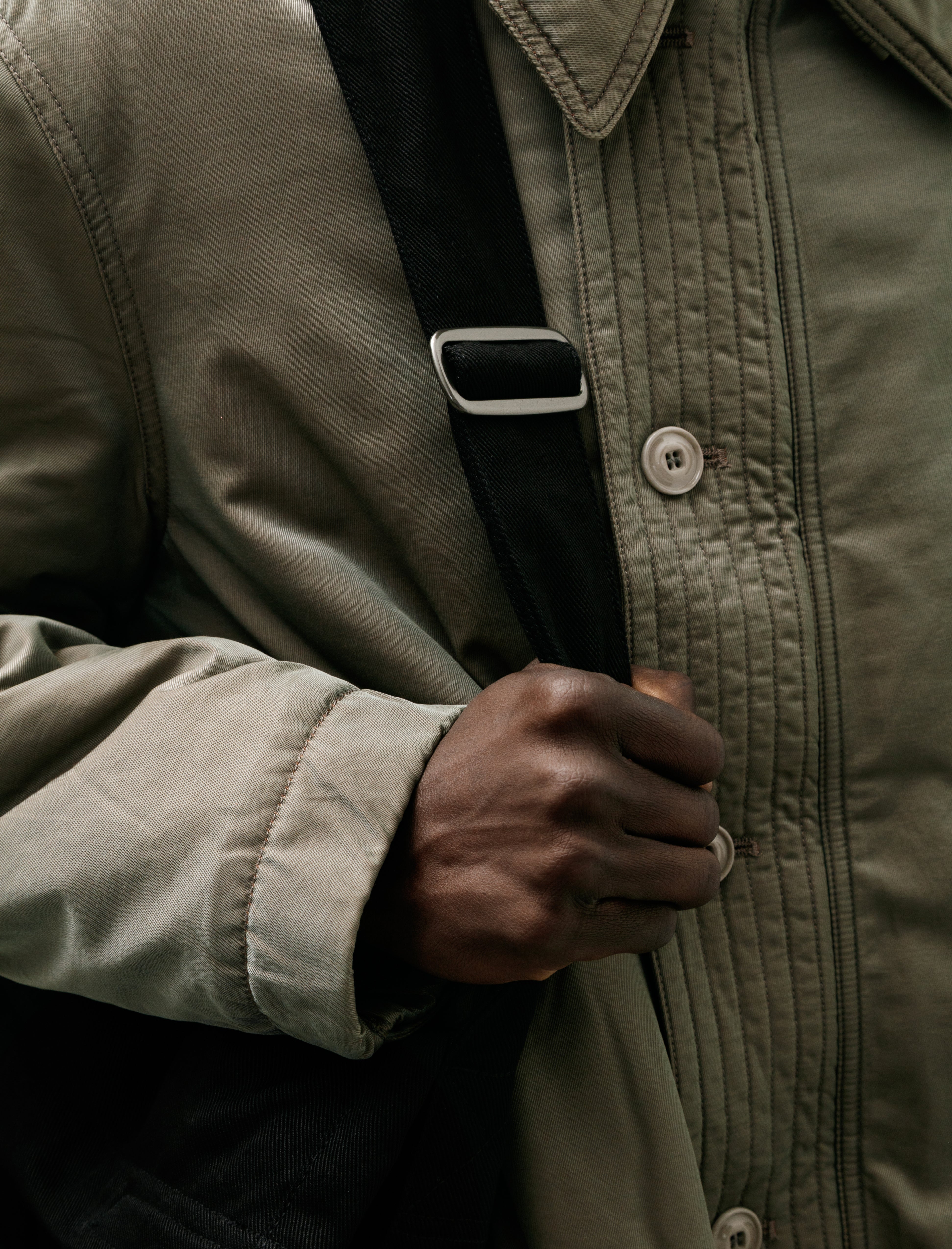 Our Legacy Sling Bag Washed Black Denim