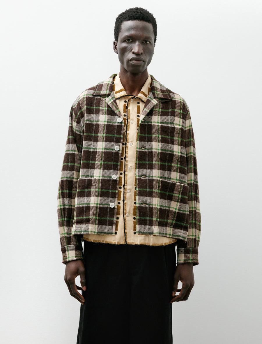 Woodcrest Overshirt Brown Green - Image 4