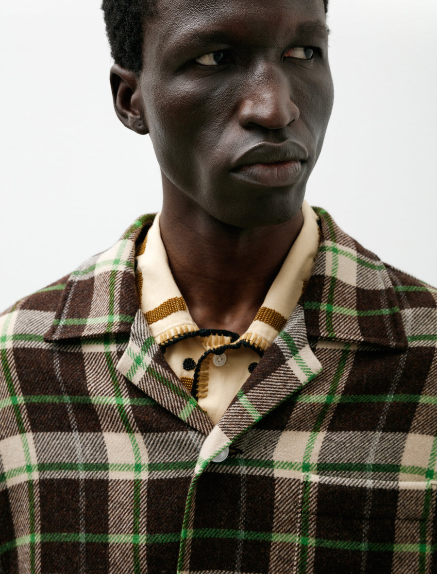 Woodcrest Overshirt Brown Green - Image 5