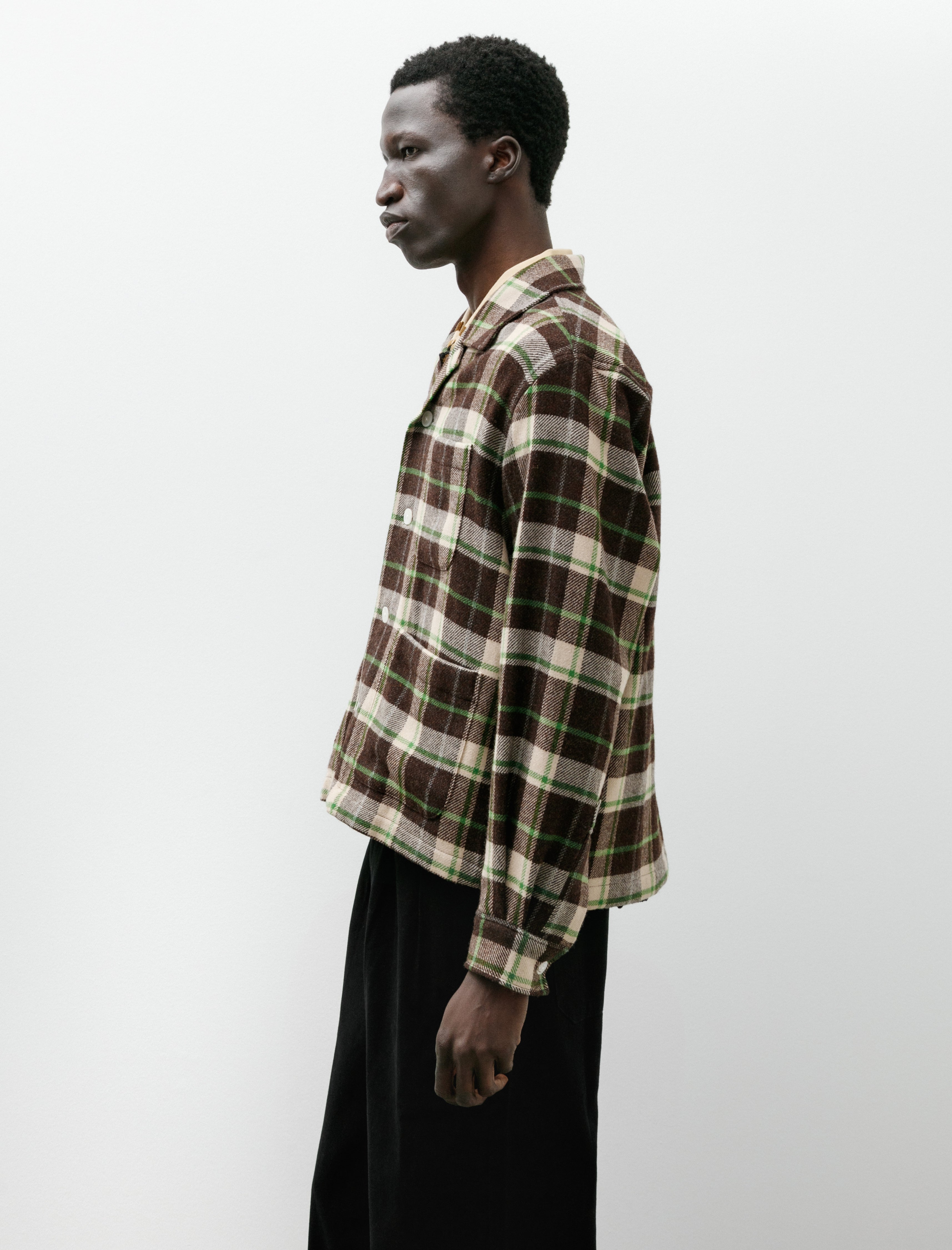 Bode Woodcrest Overshirt Brown Green