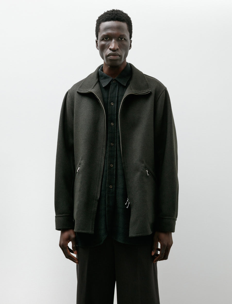 W Face Blouson Cashmere Sable Mink Deep Khaki - Image 4