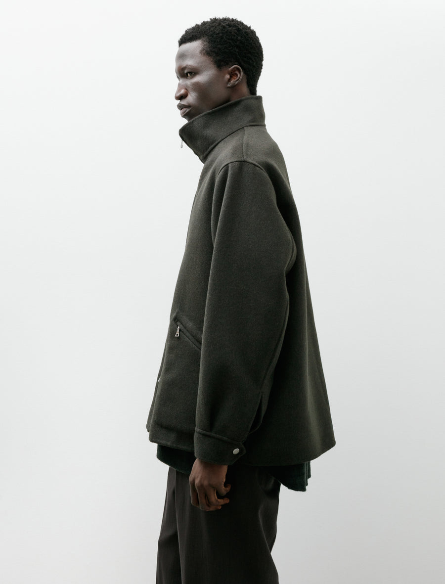 W Face Blouson Cashmere Sable Mink Deep Khaki - Image 3