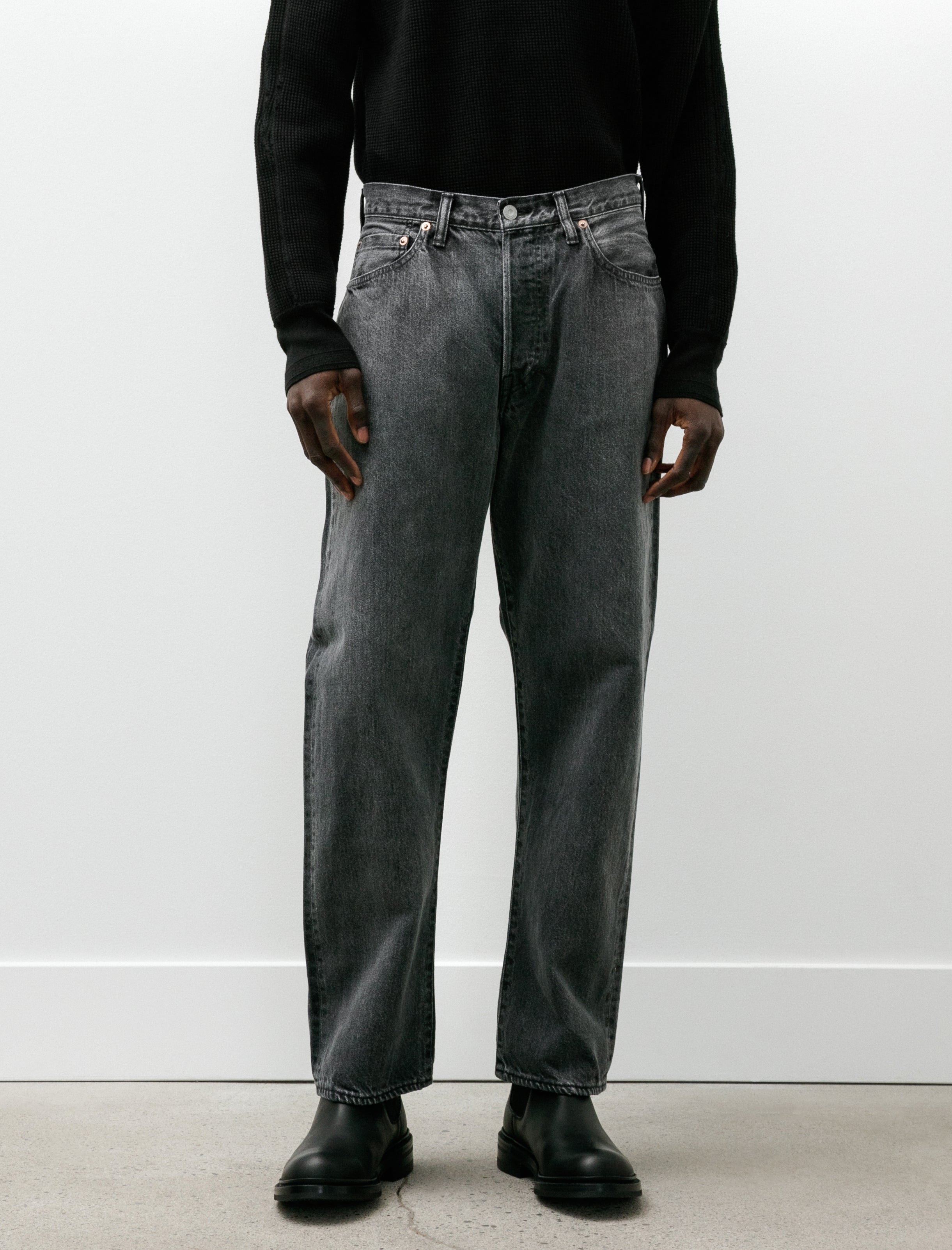 Phigvel Classic Faded Jeans Black Fade